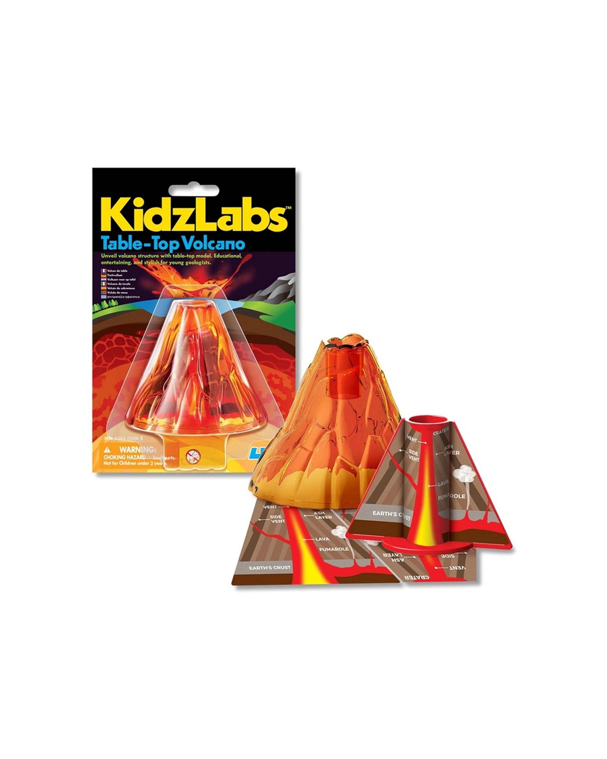 4M KidzLabs Table-Top Volcano Kids Children Science Educational Play ...