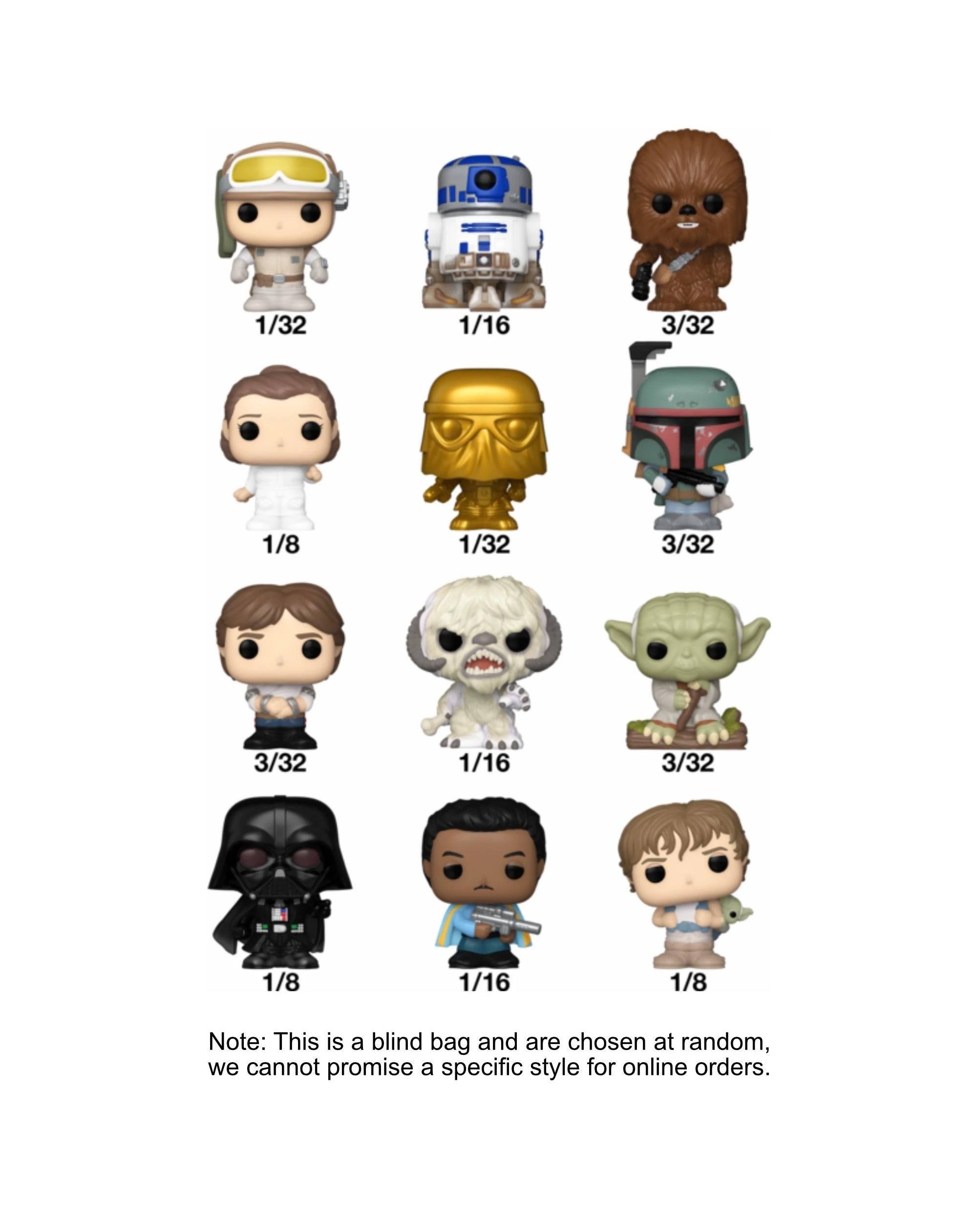 2 Star Wars Series 2 Bitty Funko POP! Vinyl Blind Bag, 2 of 2