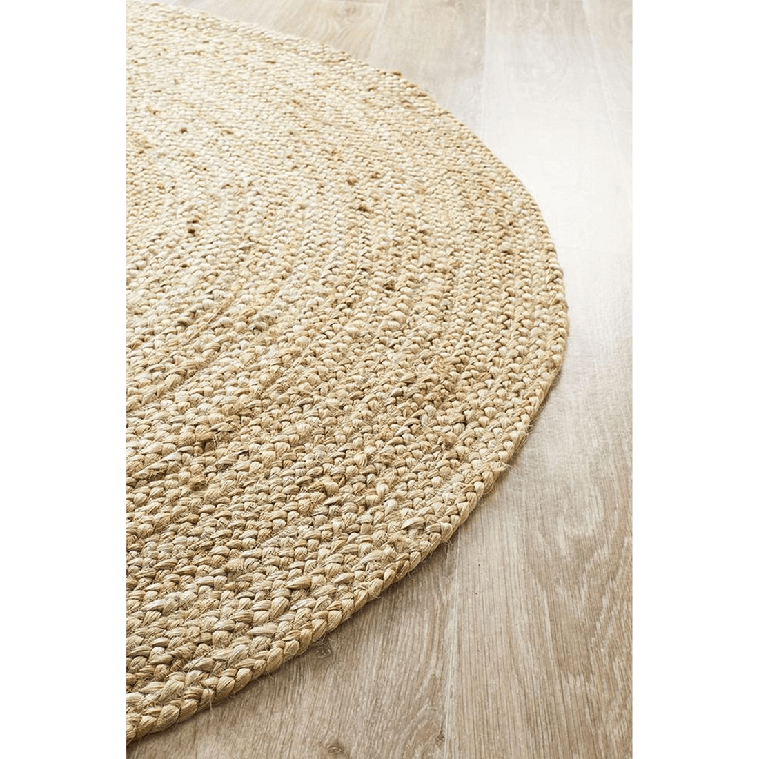 4 Rug Culture Atrium Polo Round Jute Rug, Natural Beige - Beige, 4 of 6
