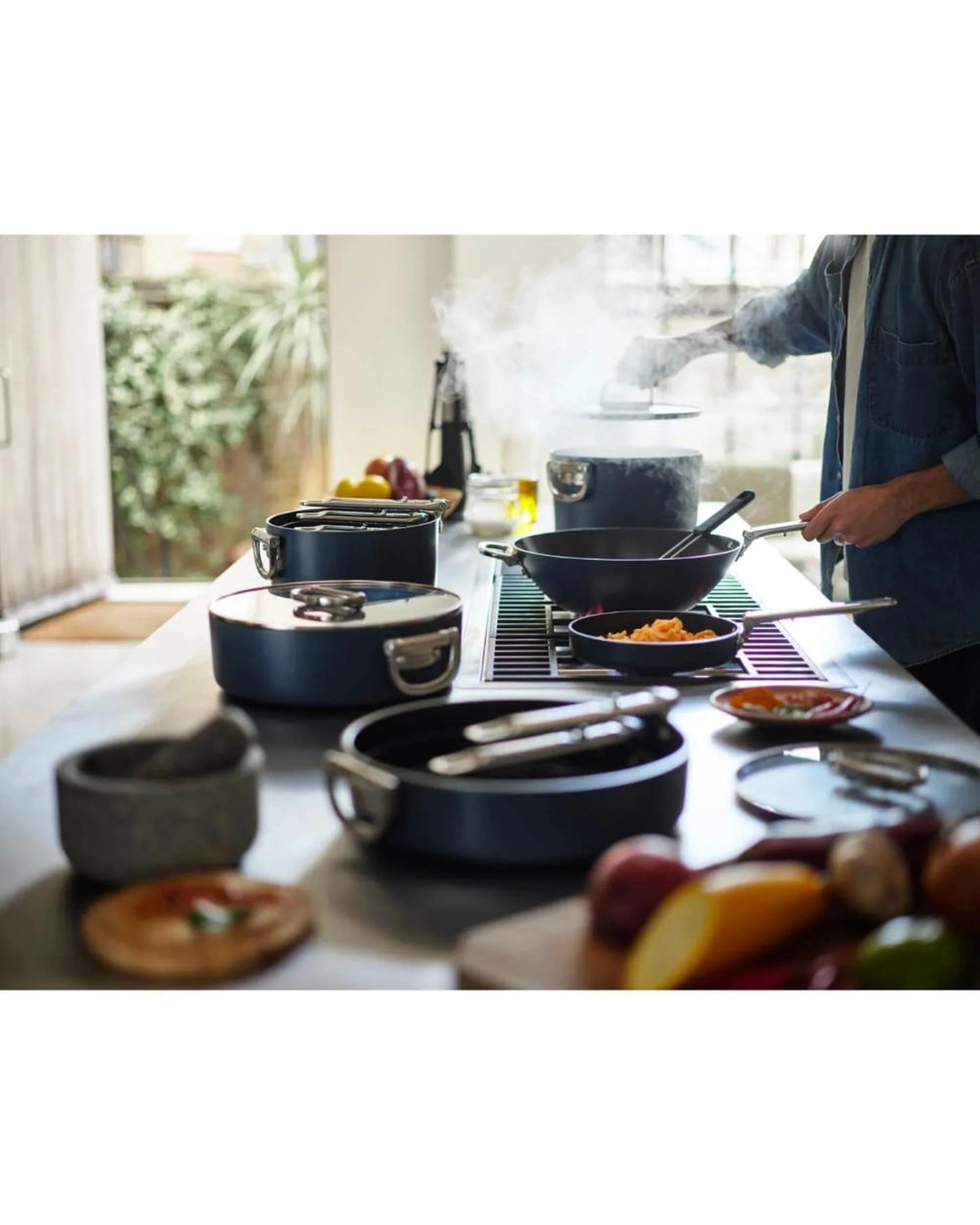 6 Joseph Joseph Space Folding Handle Nonstick 6 Piece Cookware Set  Suits Induction, 6 of 7