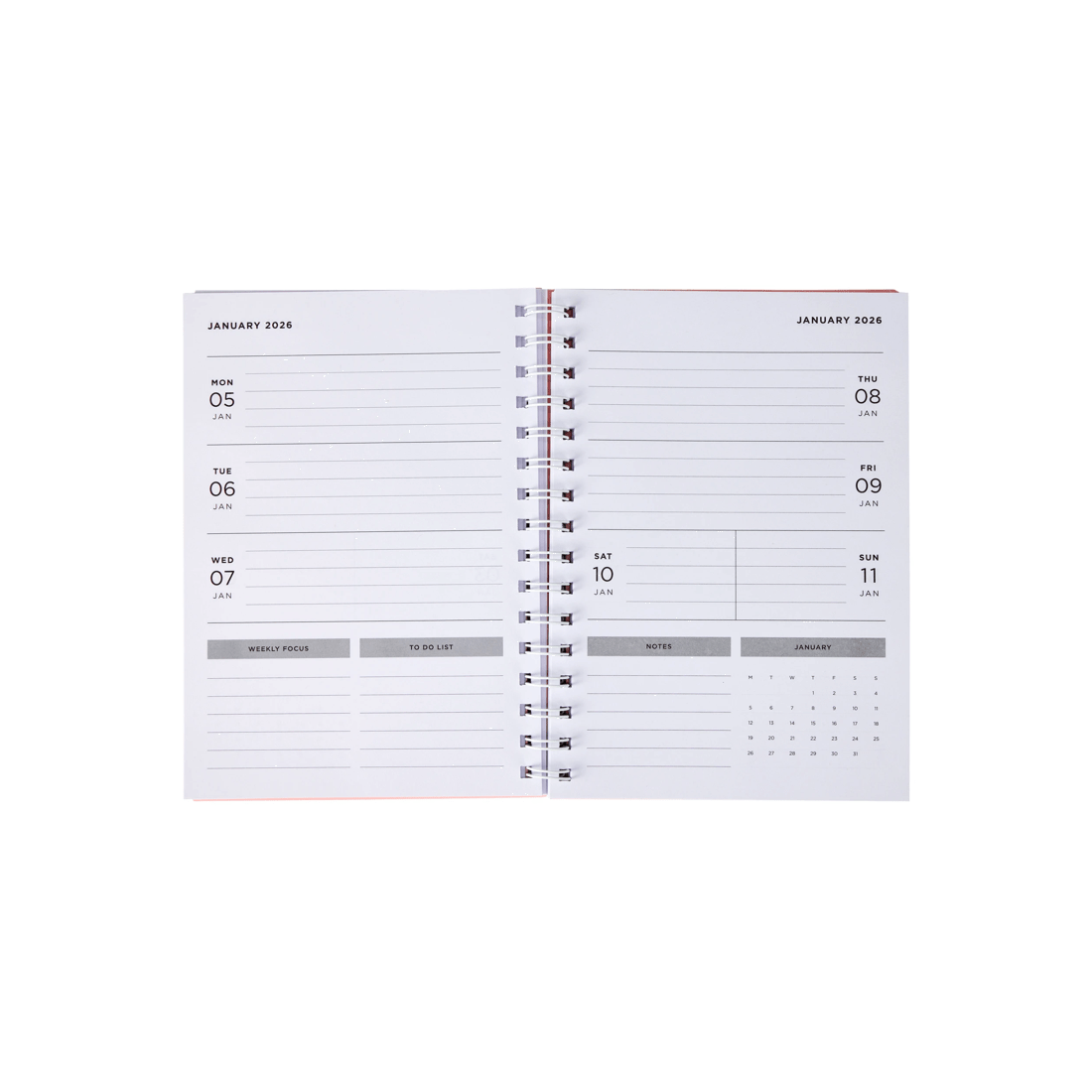 3 2026 A5 Student Diary - Pink, 3 of 6