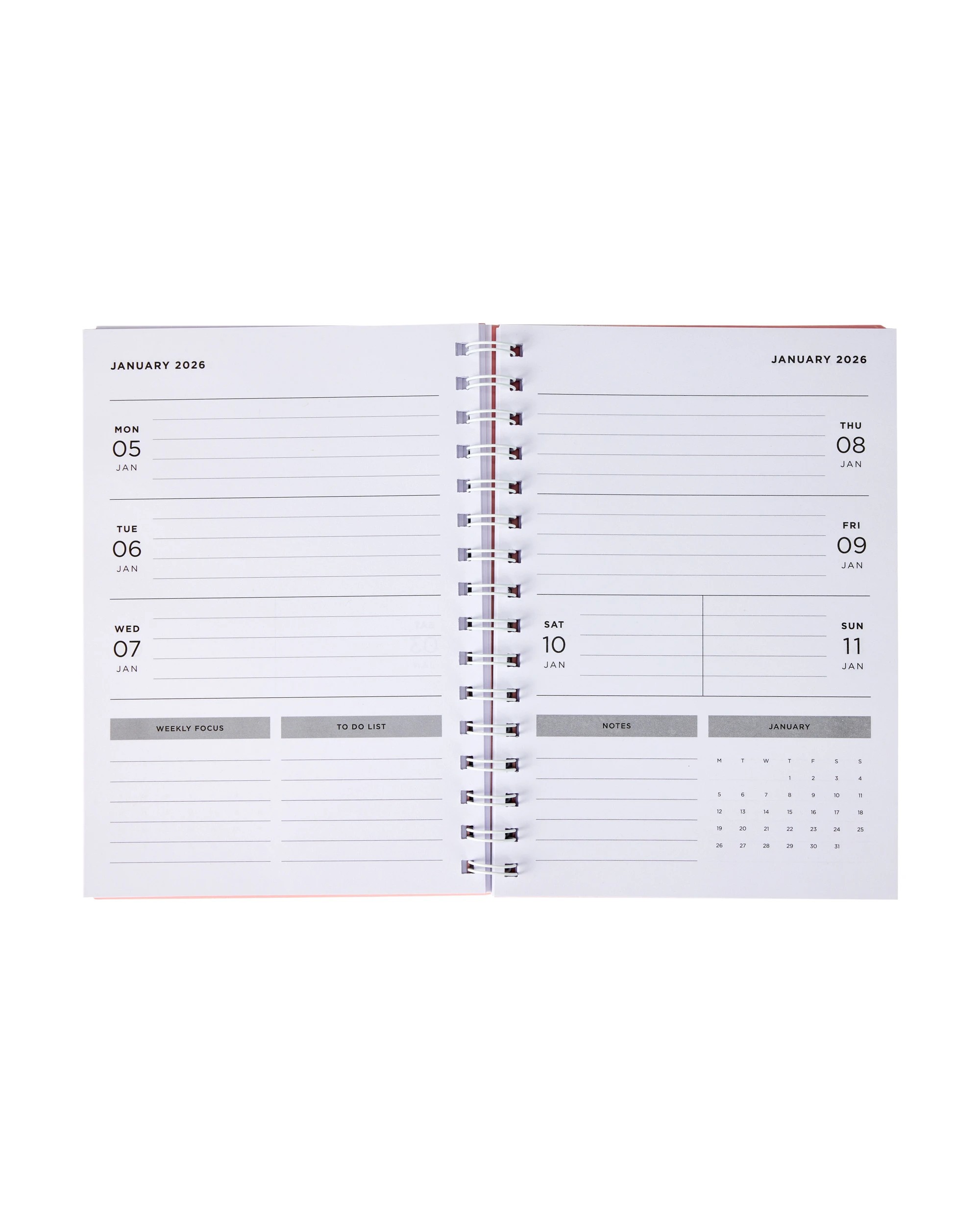 3 2026 A5 Student Diary - Pink, 3 of 6