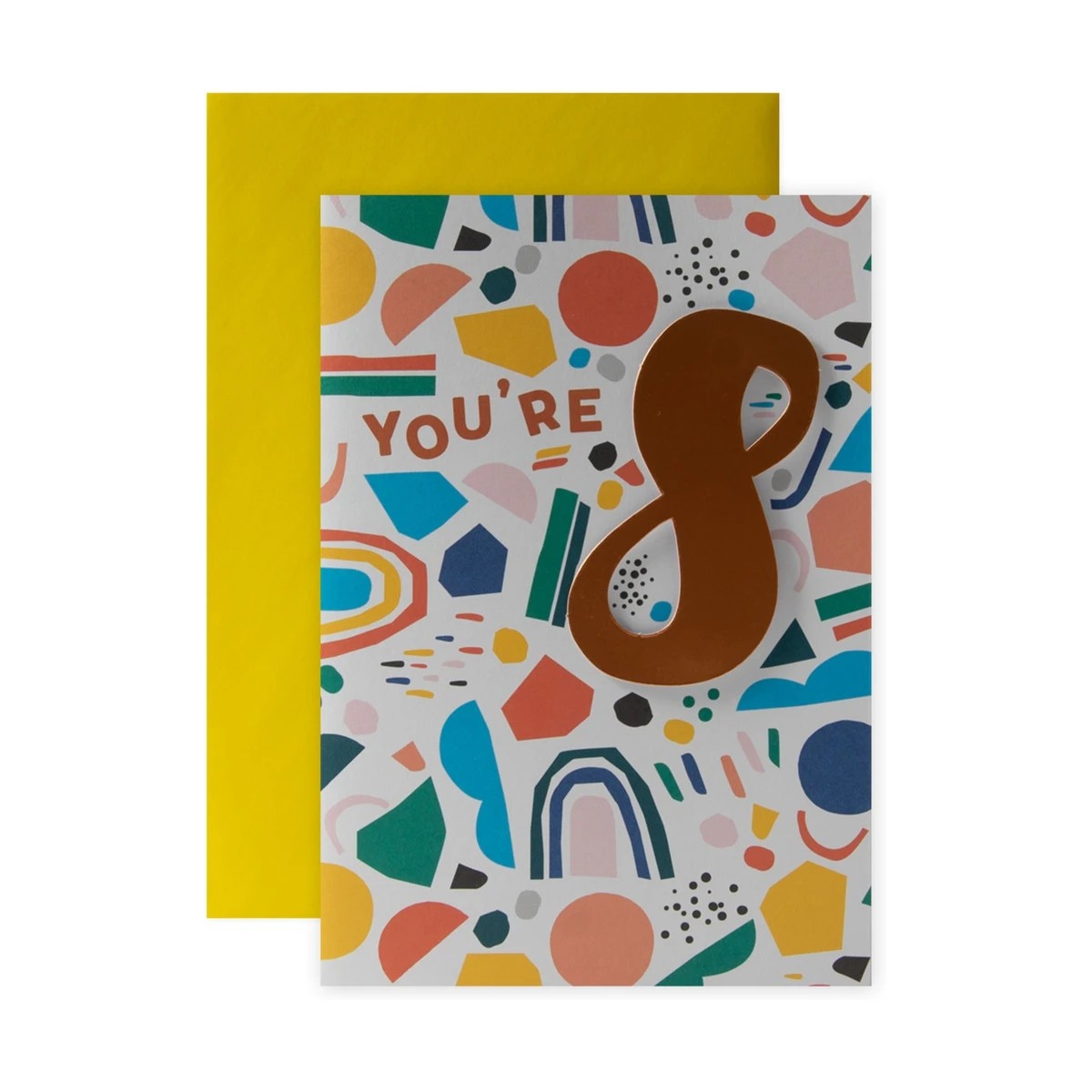 1 Connections from Hallmark 8th Birthday Card - Shapes & Colours, 1 of 3