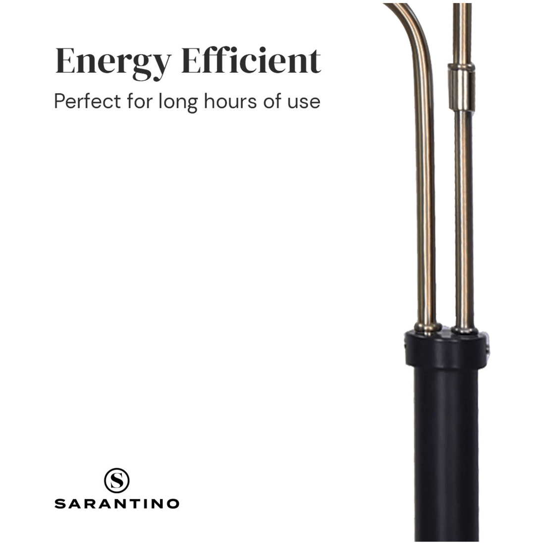 6 Sarantino LED Metal Floor Lamp, 6 of 9
