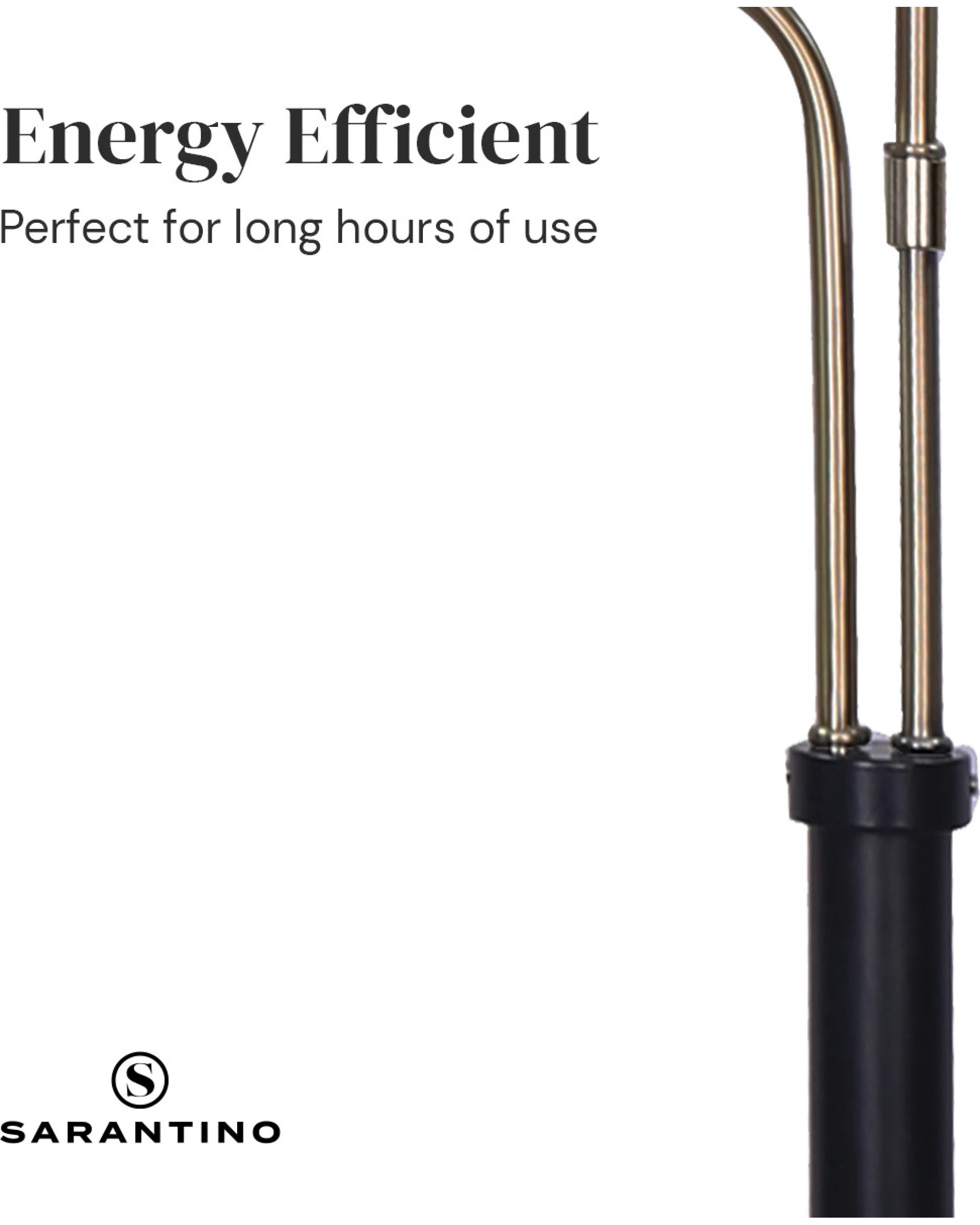 6 Sarantino LED Metal Floor Lamp, 6 of 9