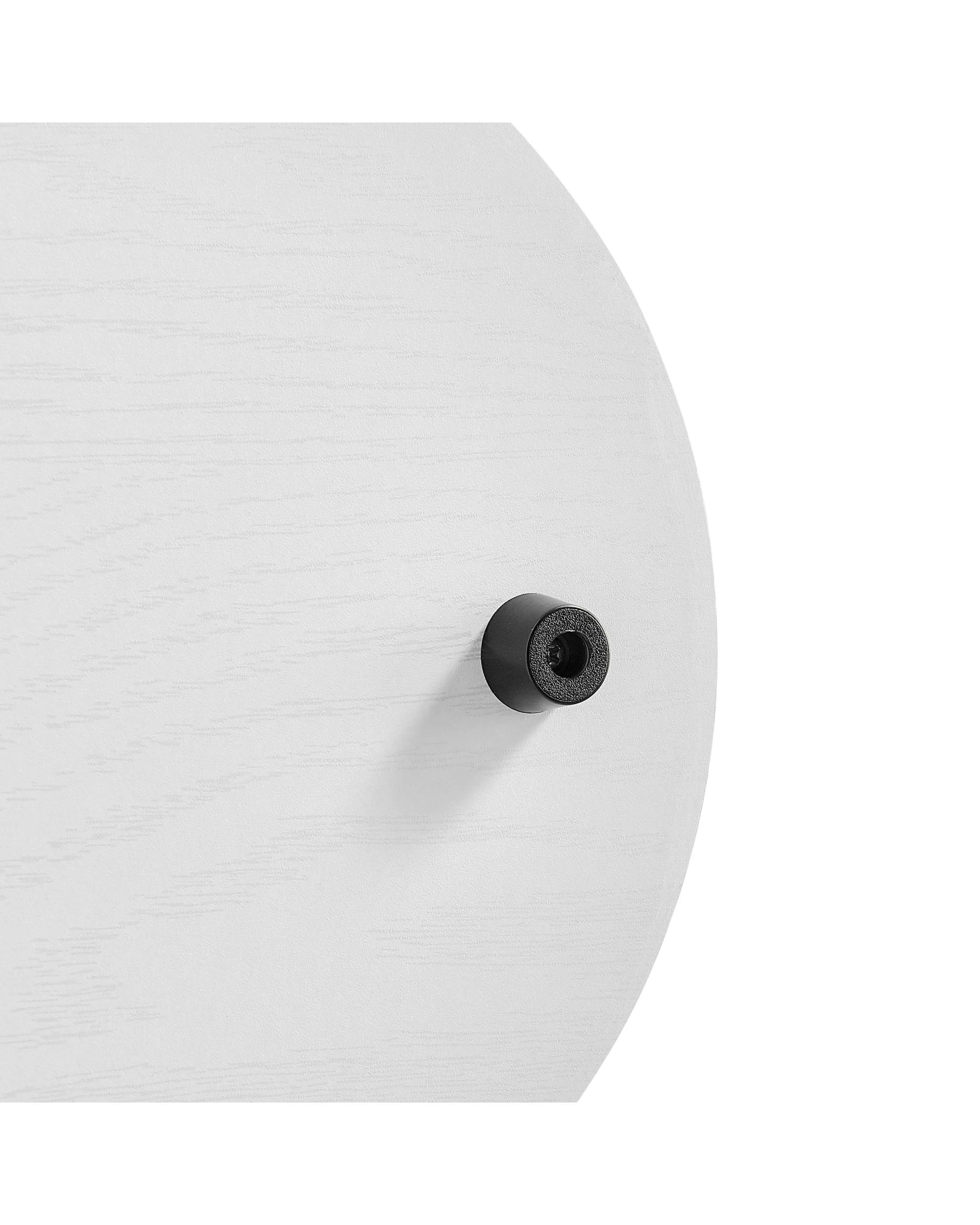 9 Kodu C  Side Table Bedside Table with Slatted Detail - White, 9 of 9