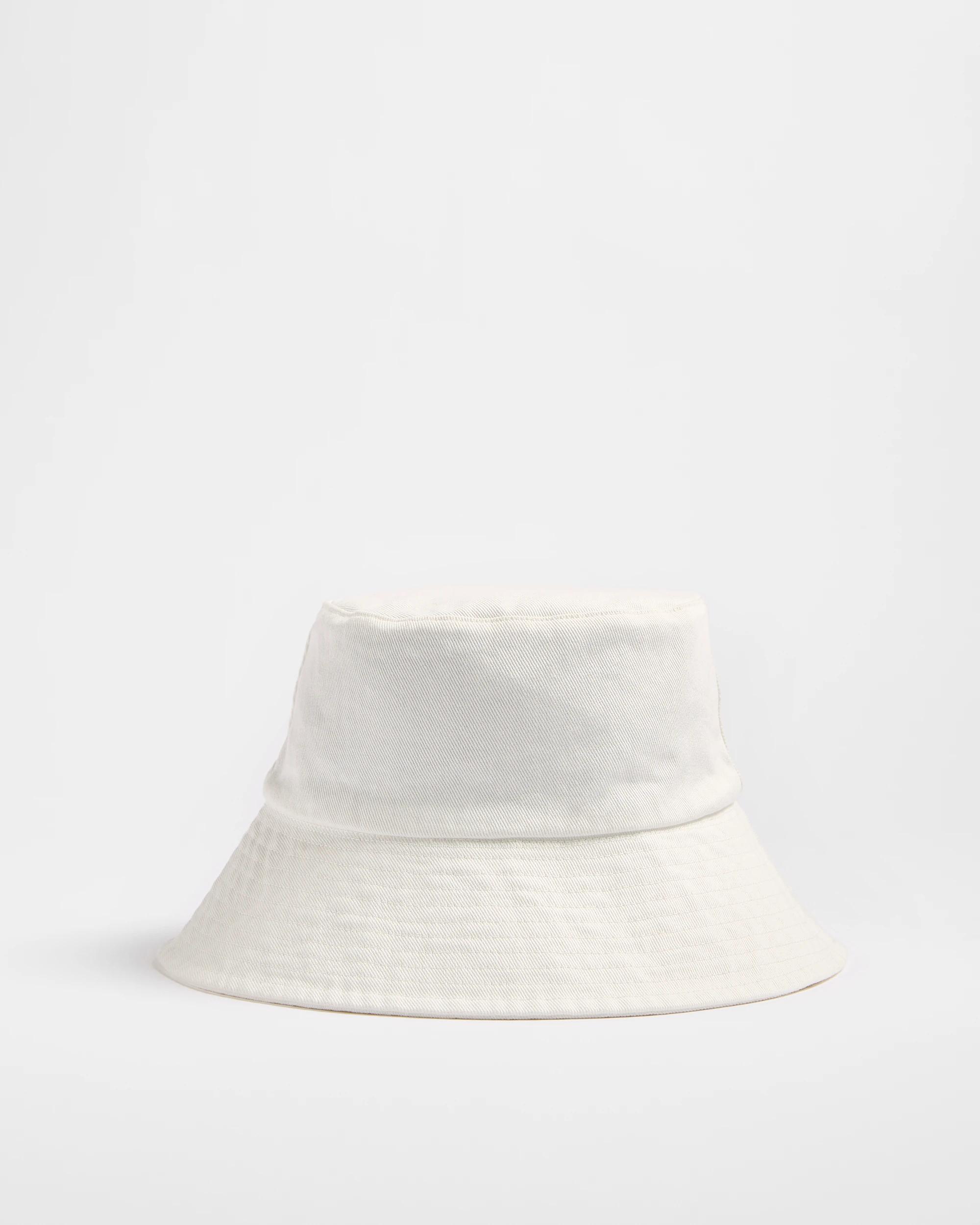 1 Target Womens Denim Bucket Hat WHITE, 1 of 2