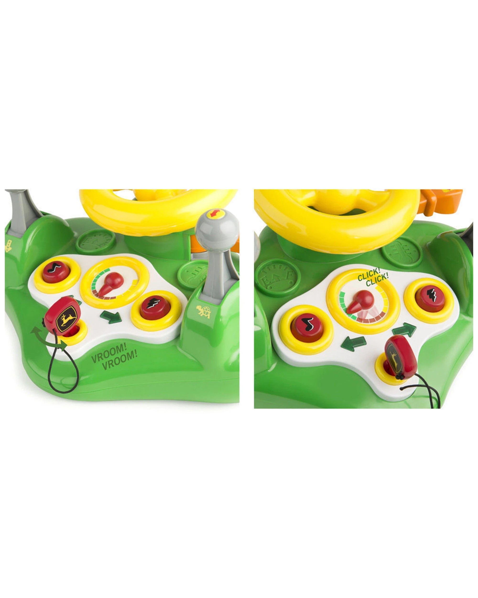 3 John Deere Busy Driver Steering Wheel Toy With Lights And Sounds For Kids 12 Months Plus - Green, 3 of 6