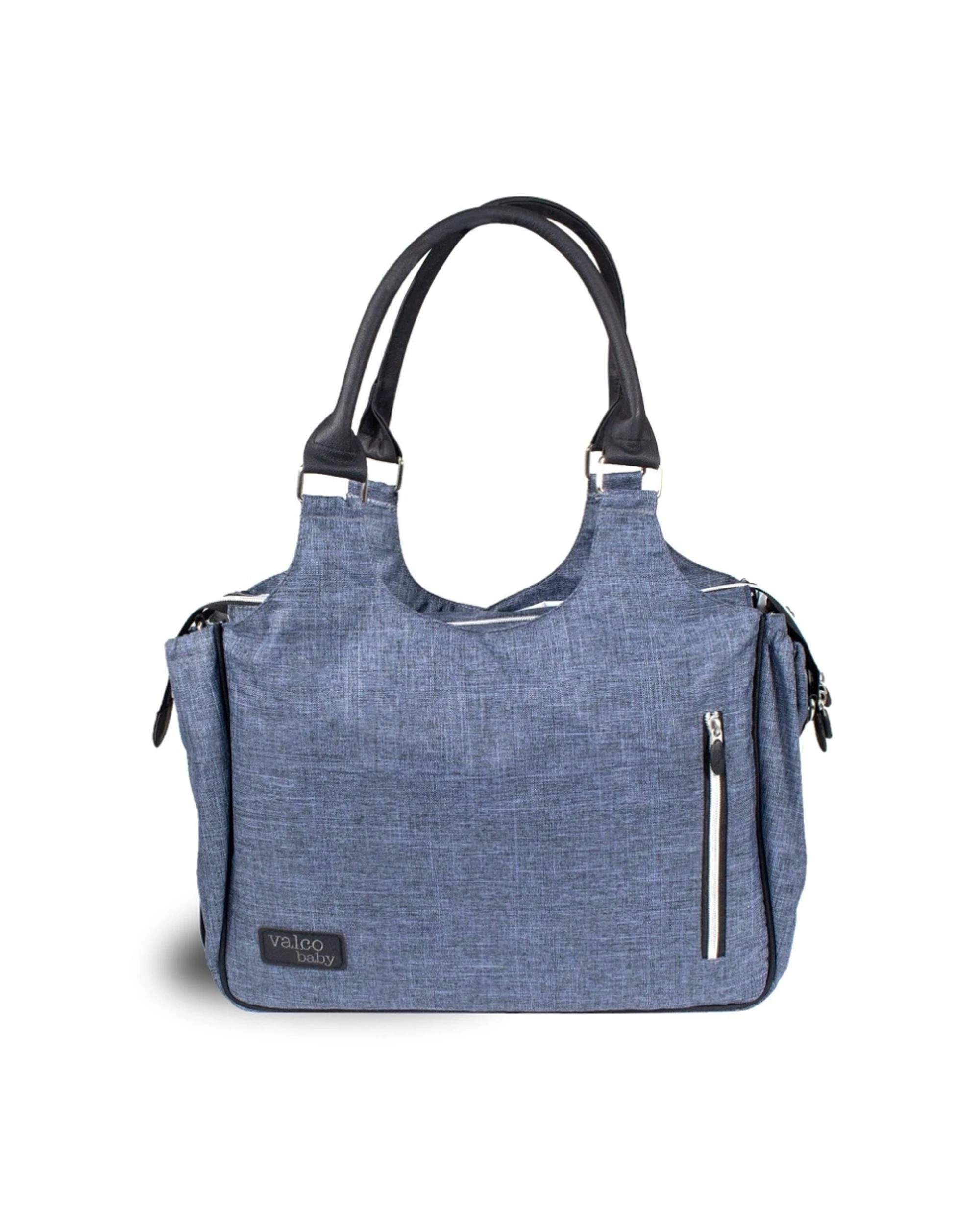 1 Valcobaby Pram Stroller Nappy Bag With Changing Pad Insulated Bottle Case - Blue, 1 of 9