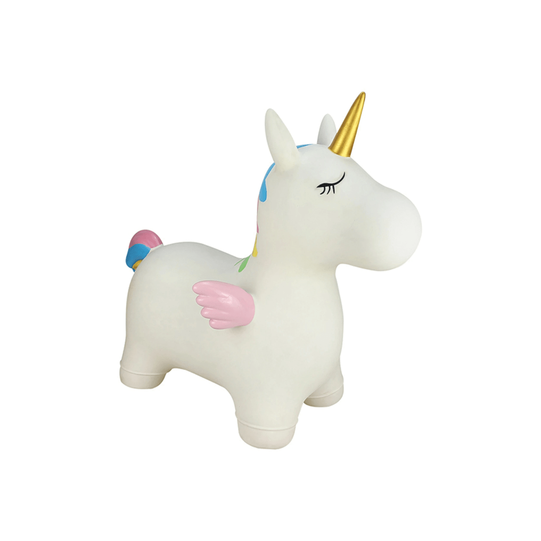 9 Kaper Kidz Bouncy Rider Stardust The Unicorn Kids Ride On Toy White 12m Plus - White, 9 of 9