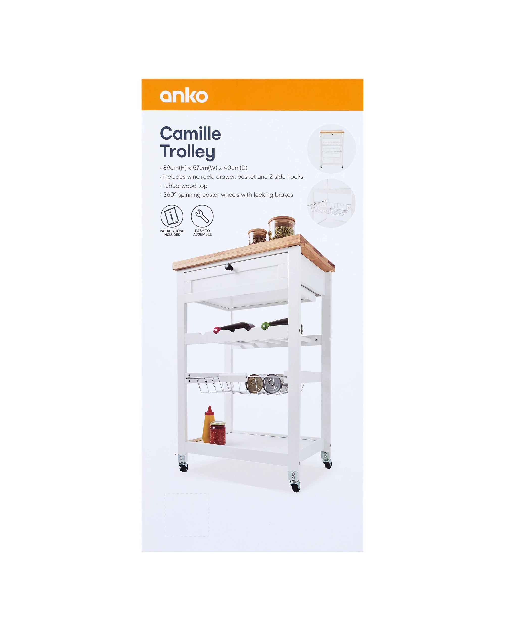 10 Camille Trolley - White, 10 of 10