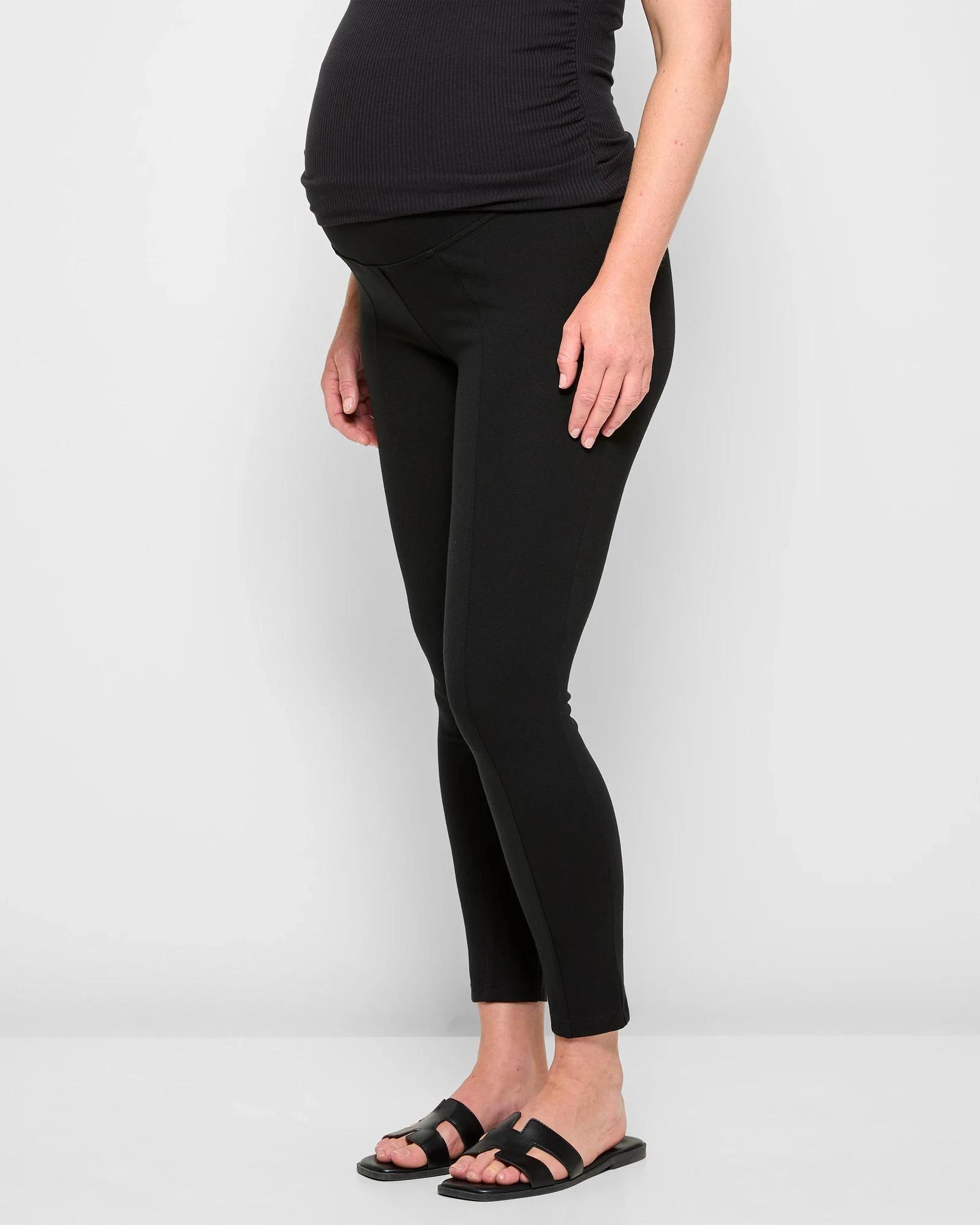 3 Target Maternity Ponte Leggings BLACK, 3 of 5