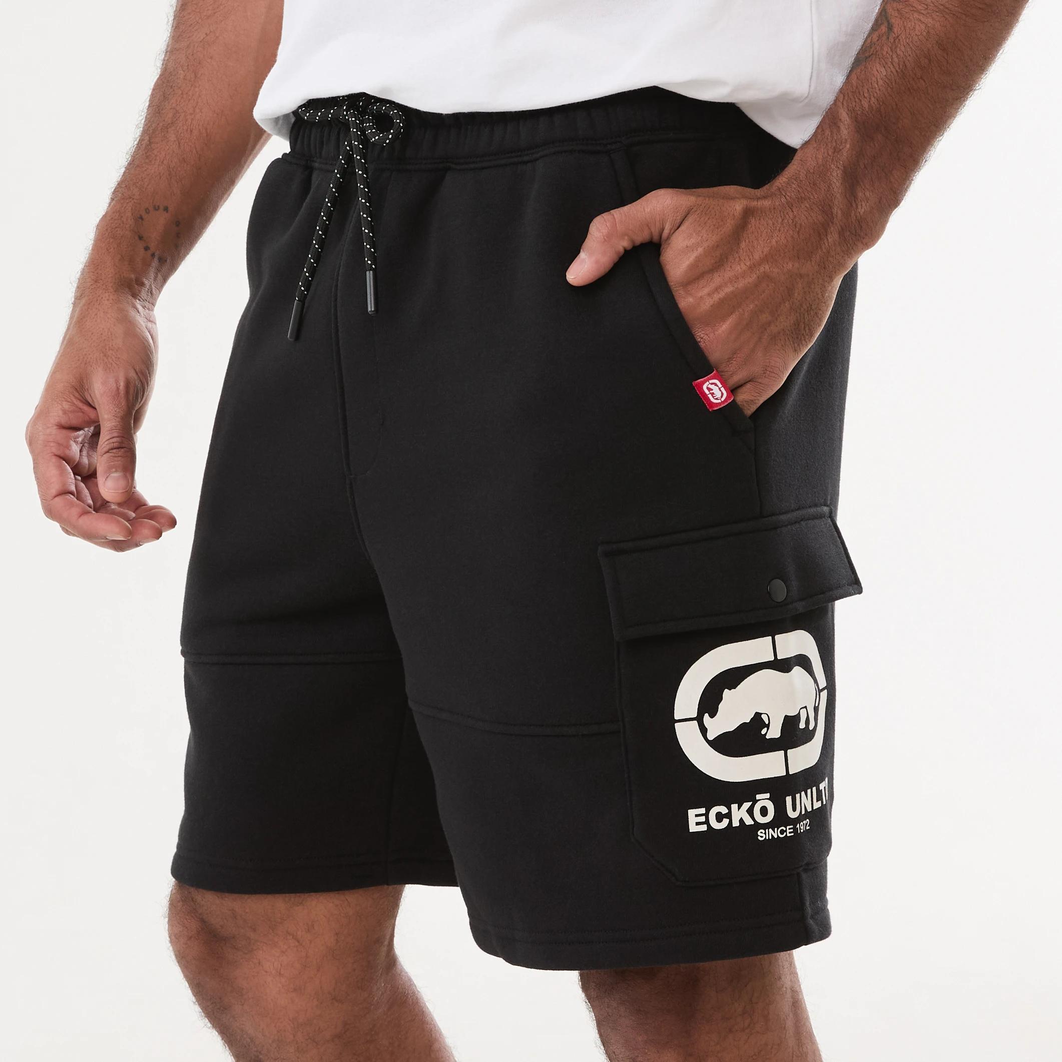 2 Ecko License Fleece Shorts ECKO ICON FLEECE BLACK, 2 of 6