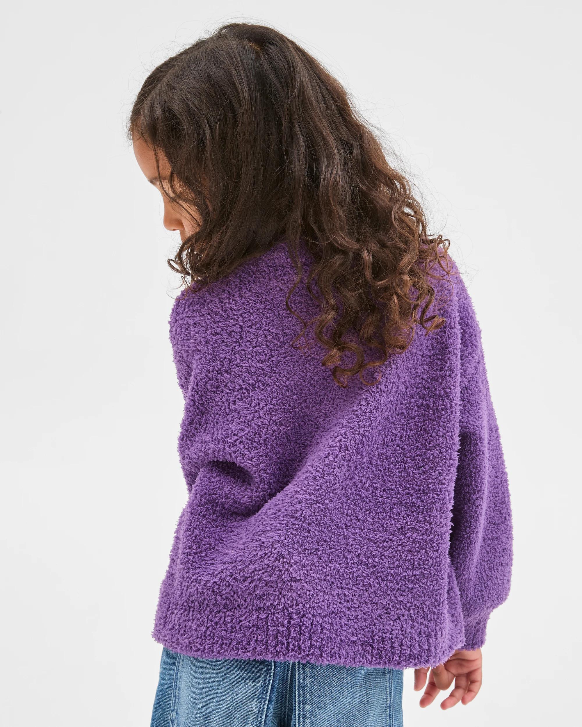 4 Disney Minnie Mouse License Knit Jumper PURPLE, 4 of 6