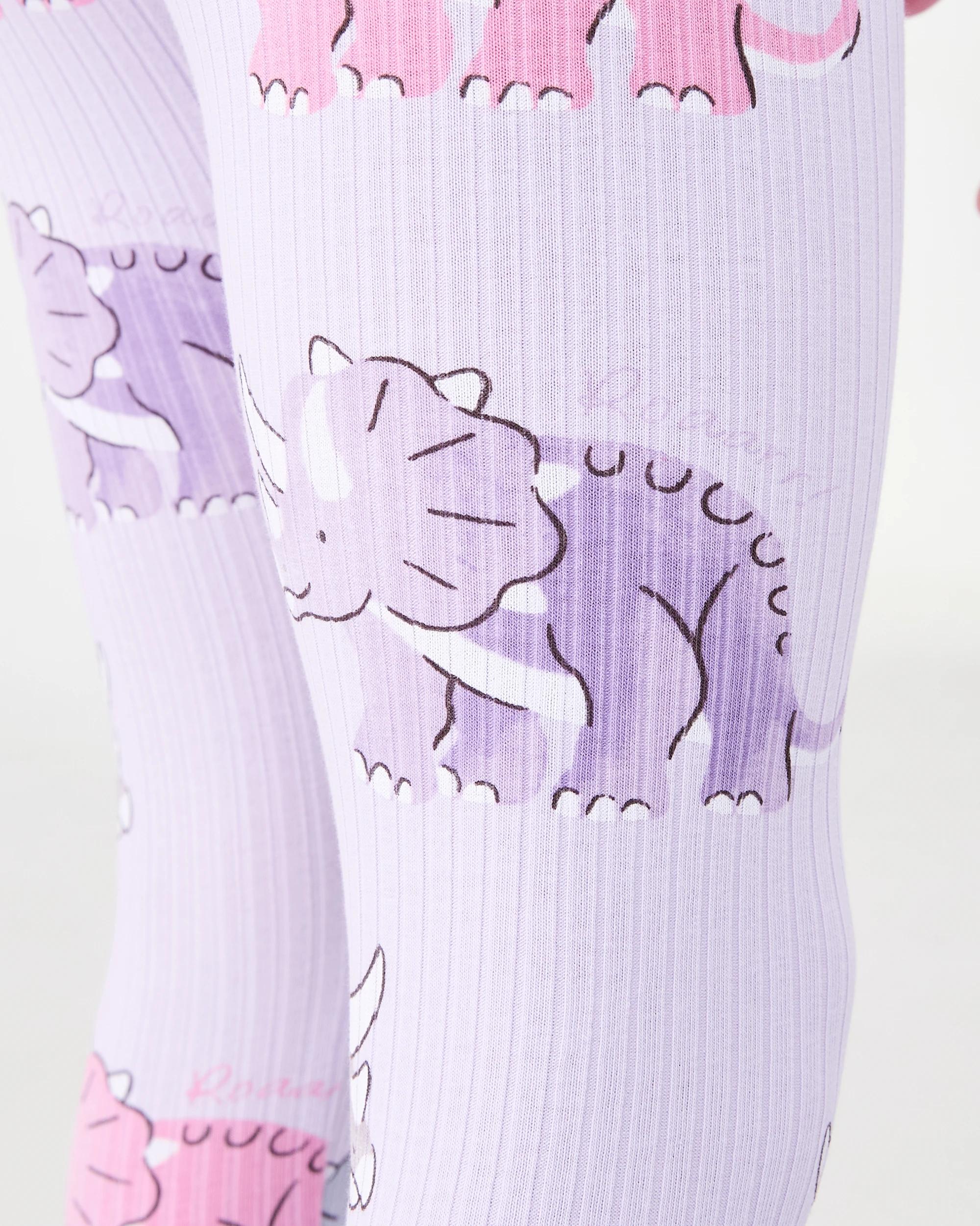 7 Oversized Crew Neck Top and Legging Set Pur Dino, 7 of 7