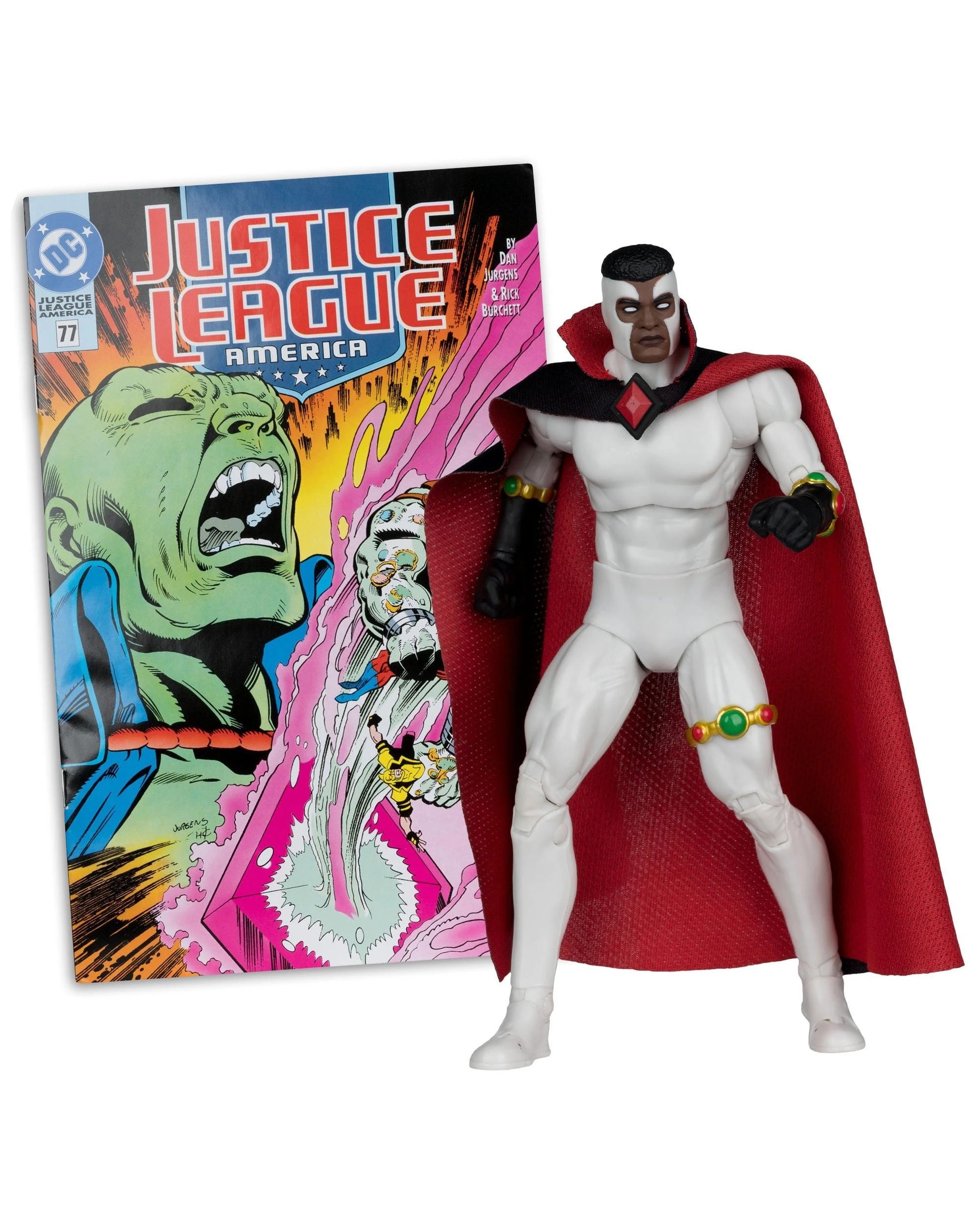 1 DC Direct Page Punchers Justice League #77 Bloodwynd Red Platinum Edition 7 inch Figure with Comic, 1 of 9