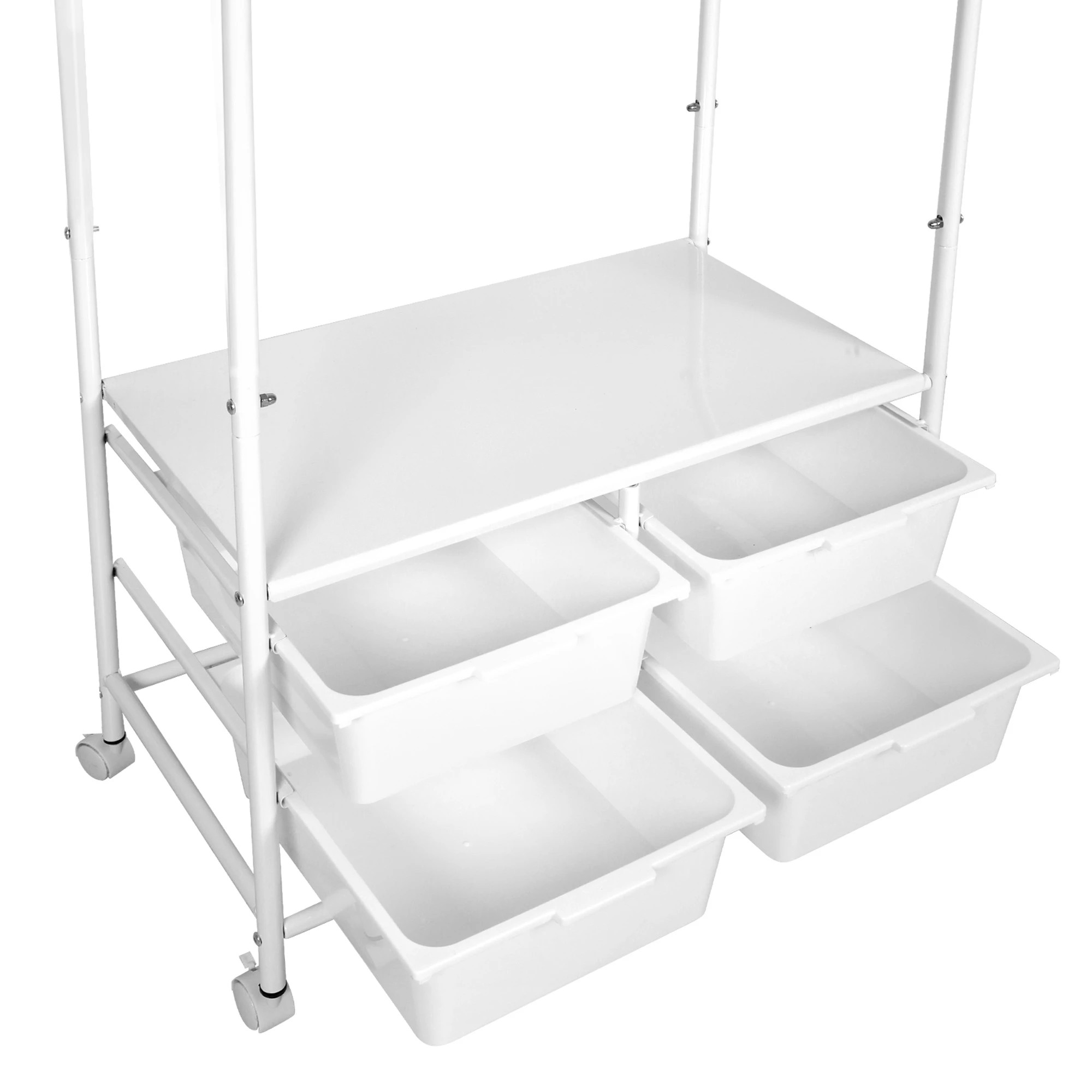 6 Levede Clothes Rack Stand Heavy Duty Steel Hanging Garment Organizer Coat 63cm, 6 of 9