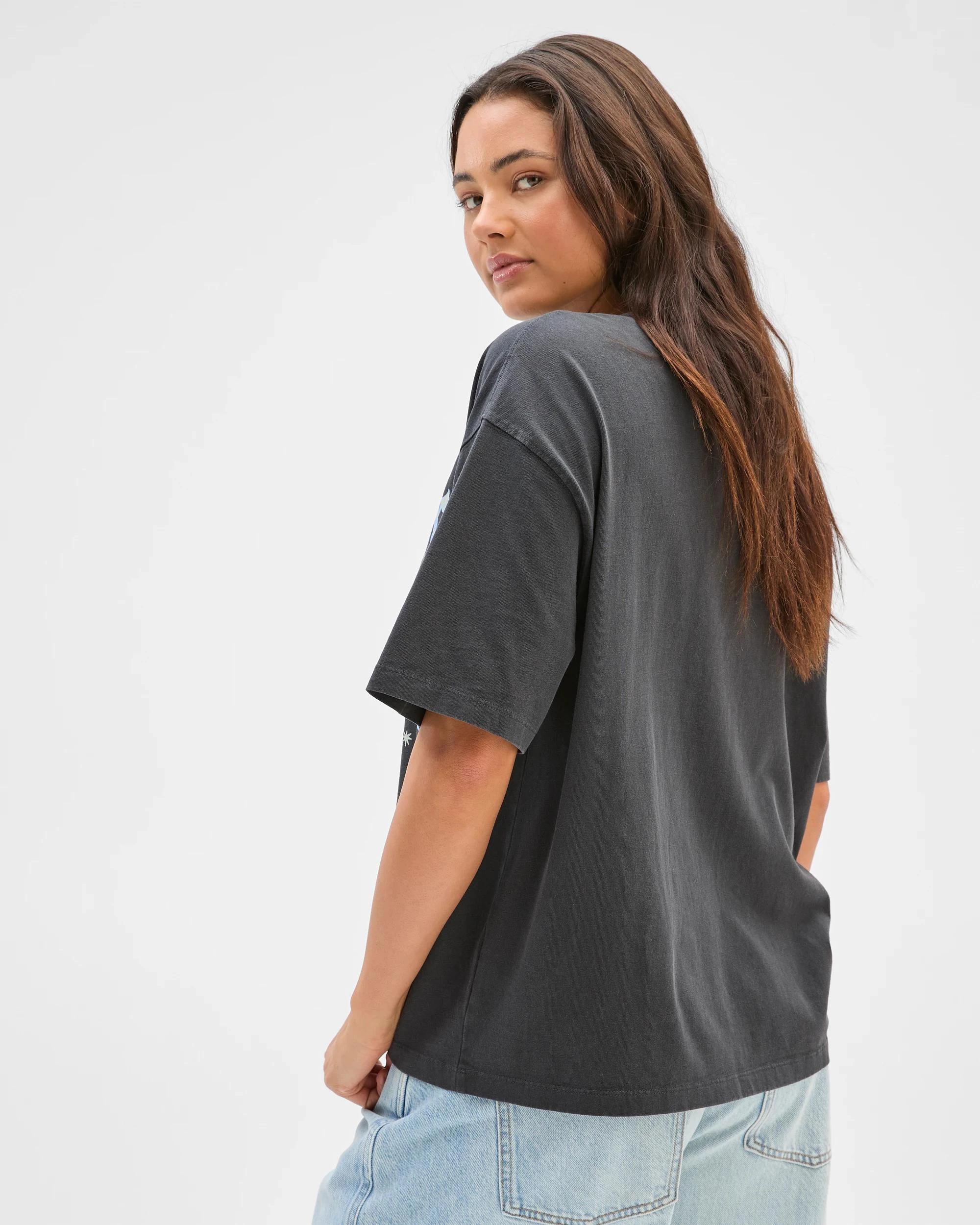 6 Lily Loves Australian Cotton Oversized Printed T-Shirt FATED AND FREE, 6 of 6