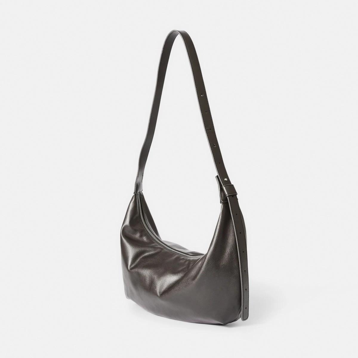 2 Crescent Crossbody Bag Choc Plum, 2 of 5
