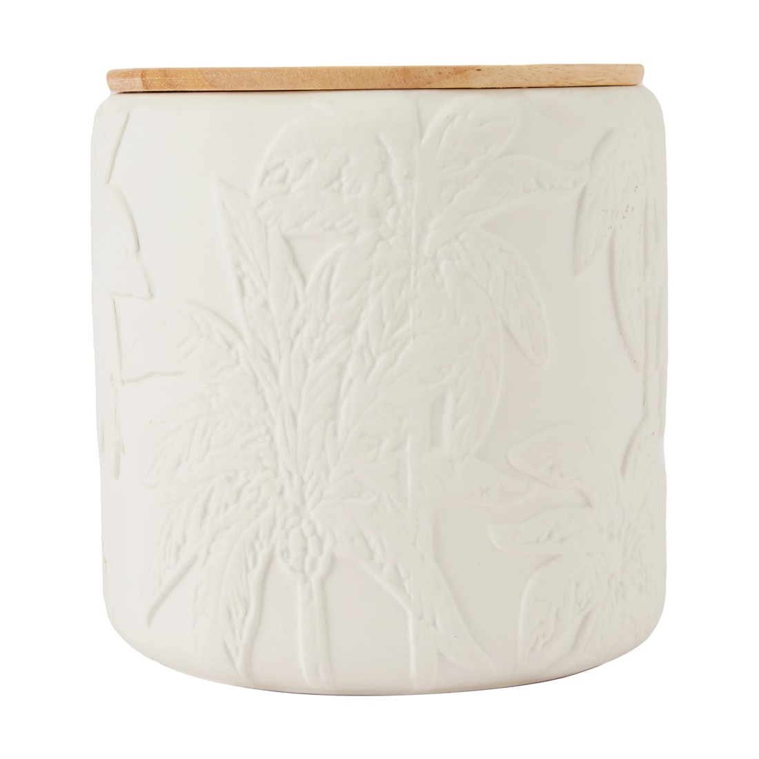 1 XL Palm Embossed Ceramic Candle, 1 of 4