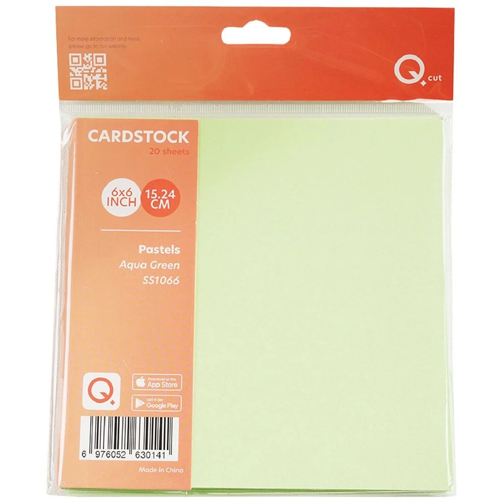 1 Qcut Colour Cardstock Aqua Green, 1 of 2