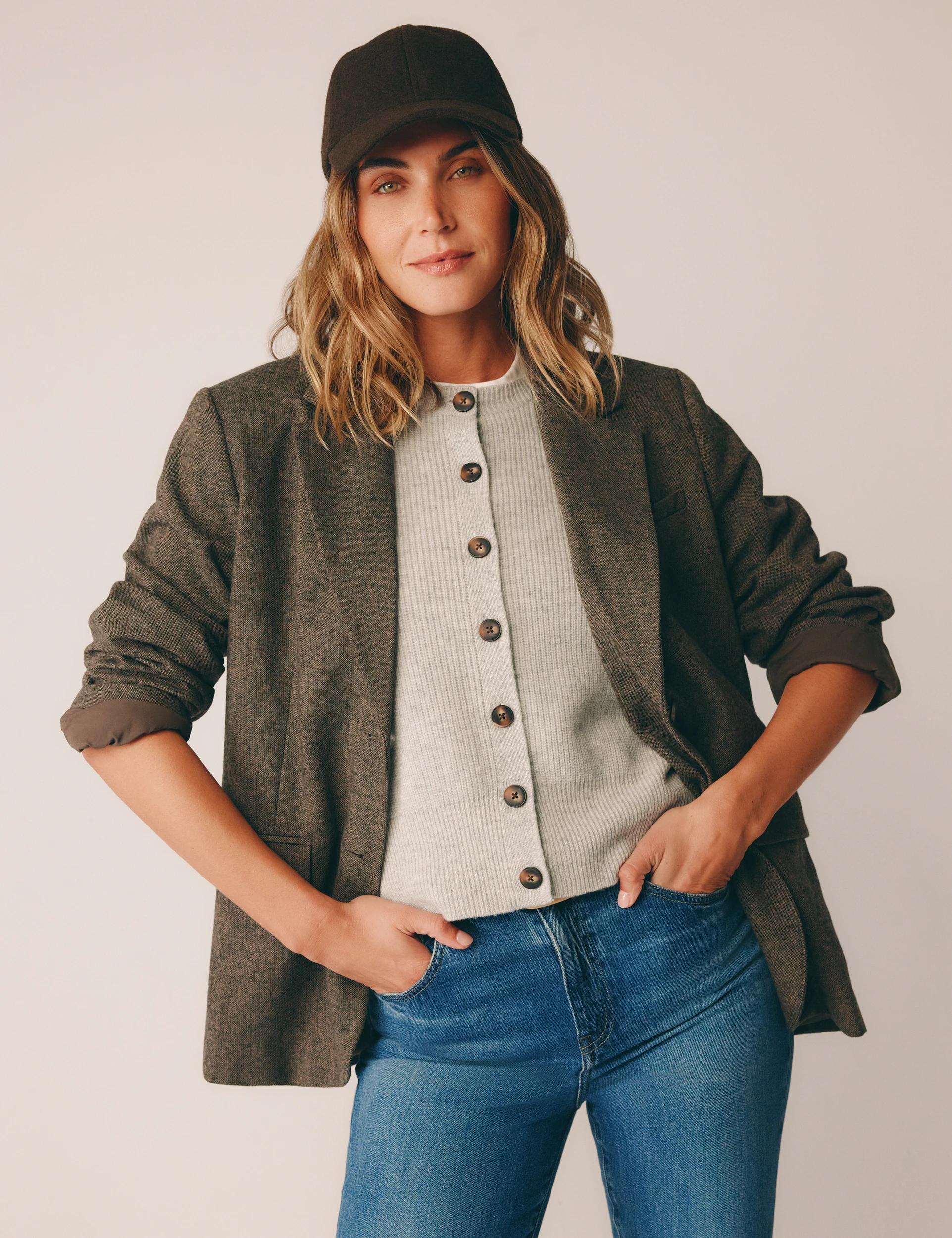 7 Target Woman Australian Lambswool Button Through Vest LIGHT GREY MARLE, 7 of 7