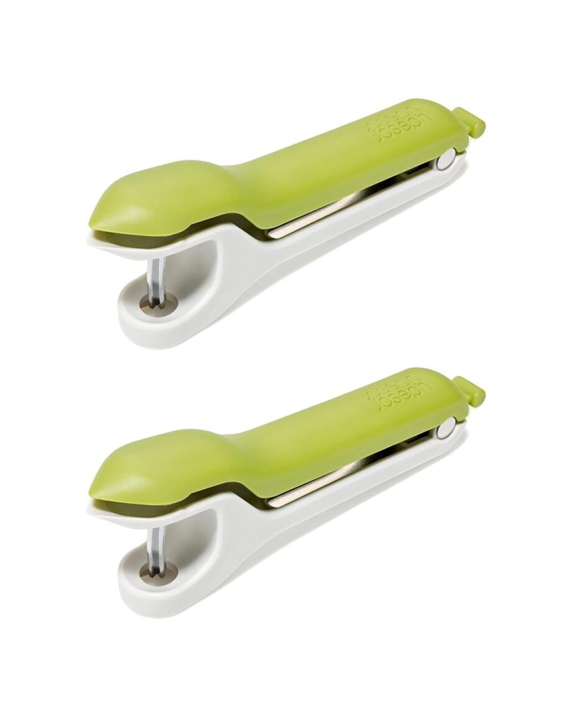 1 Joseph Joseph 2PK Tweezy 2-in-1 Pitter and Huller Kitchen Utensil Safe Use Stone - Green, 1 of 7