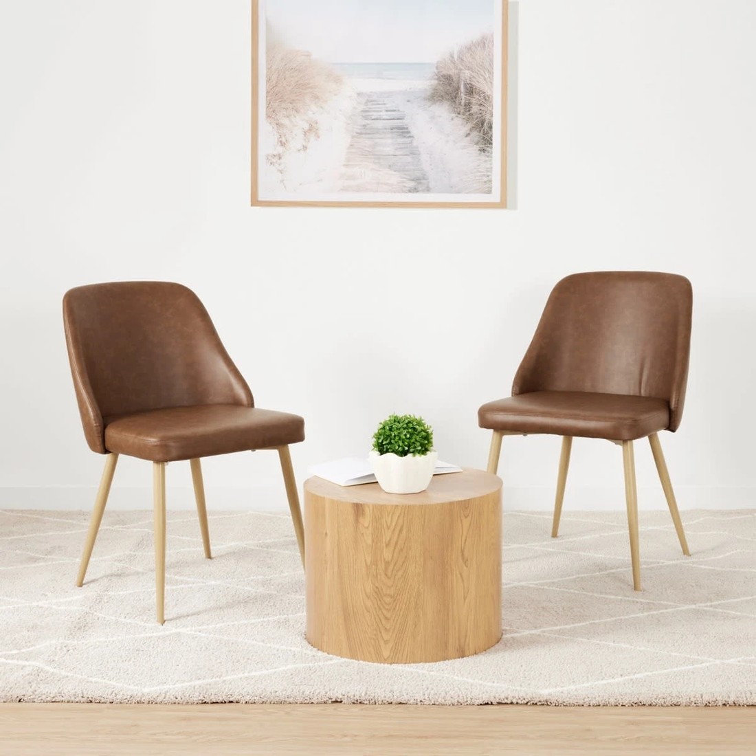 1 Set of 2 Miller Chairs, 1 of 10