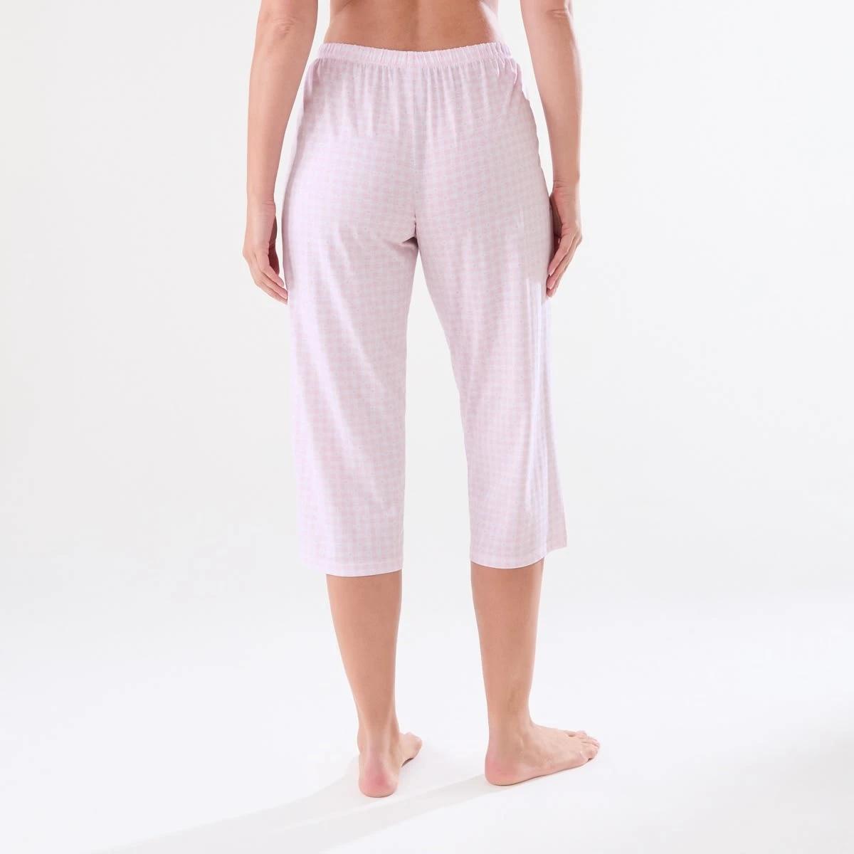 3 3/4 Print Knit Pants HEART CHECK BALLET PINK, 3 of 4