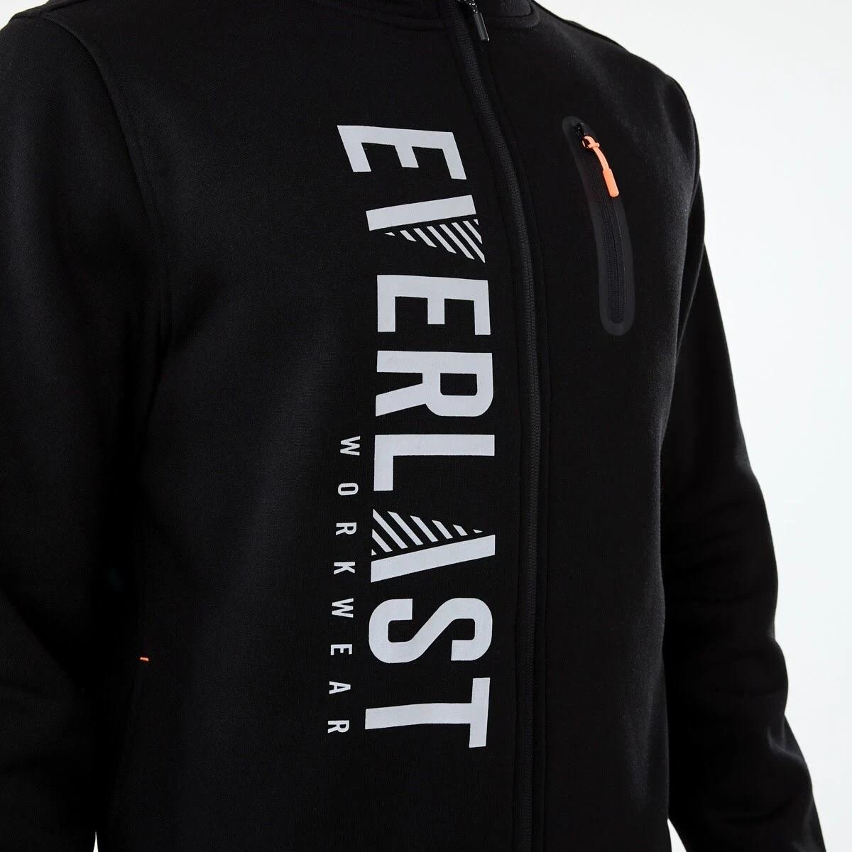 7 Everlast Work Zip Through Hoodie Black, 7 of 10