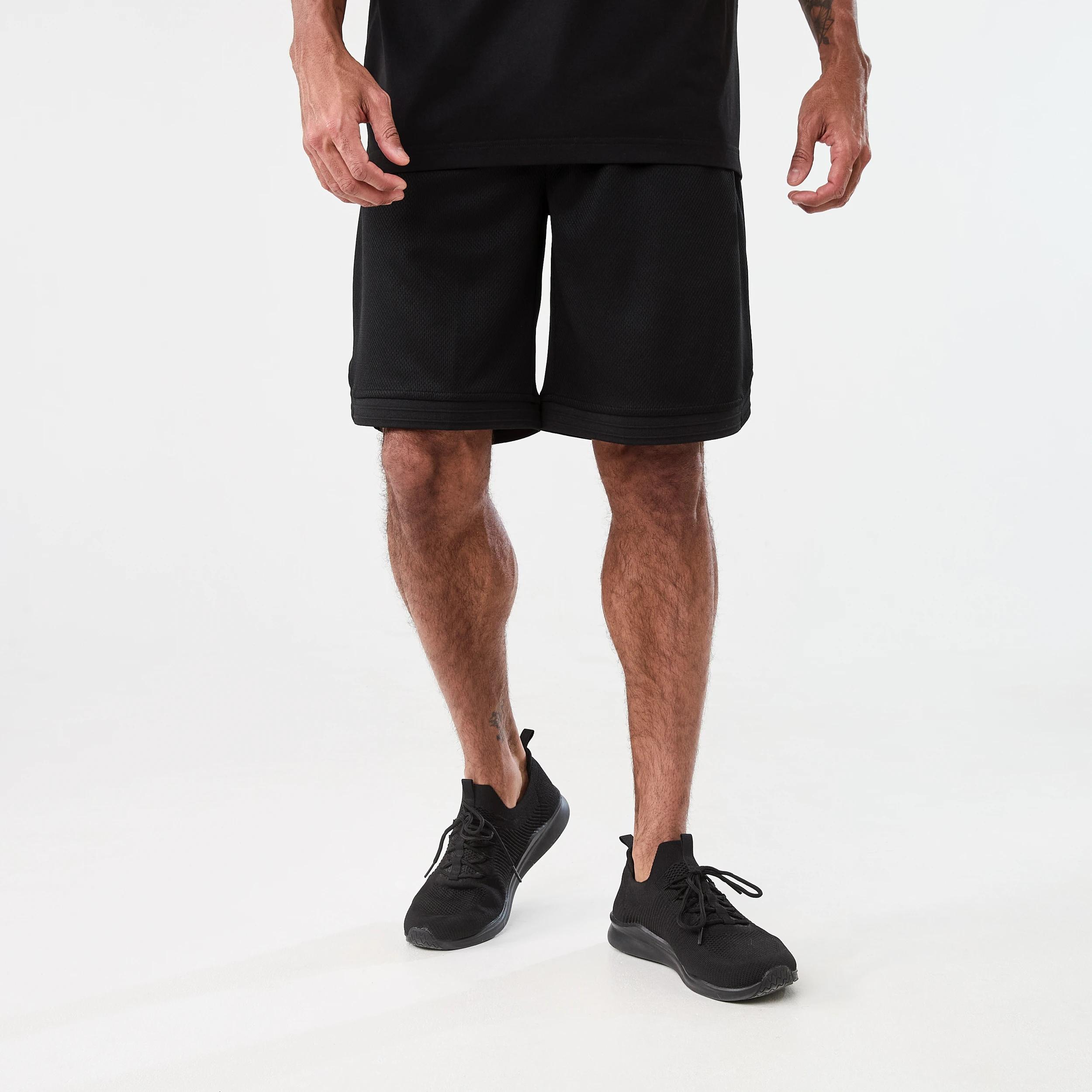 6 Active Mens Relaxed Basketball Shorts BLACK, 6 of 6
