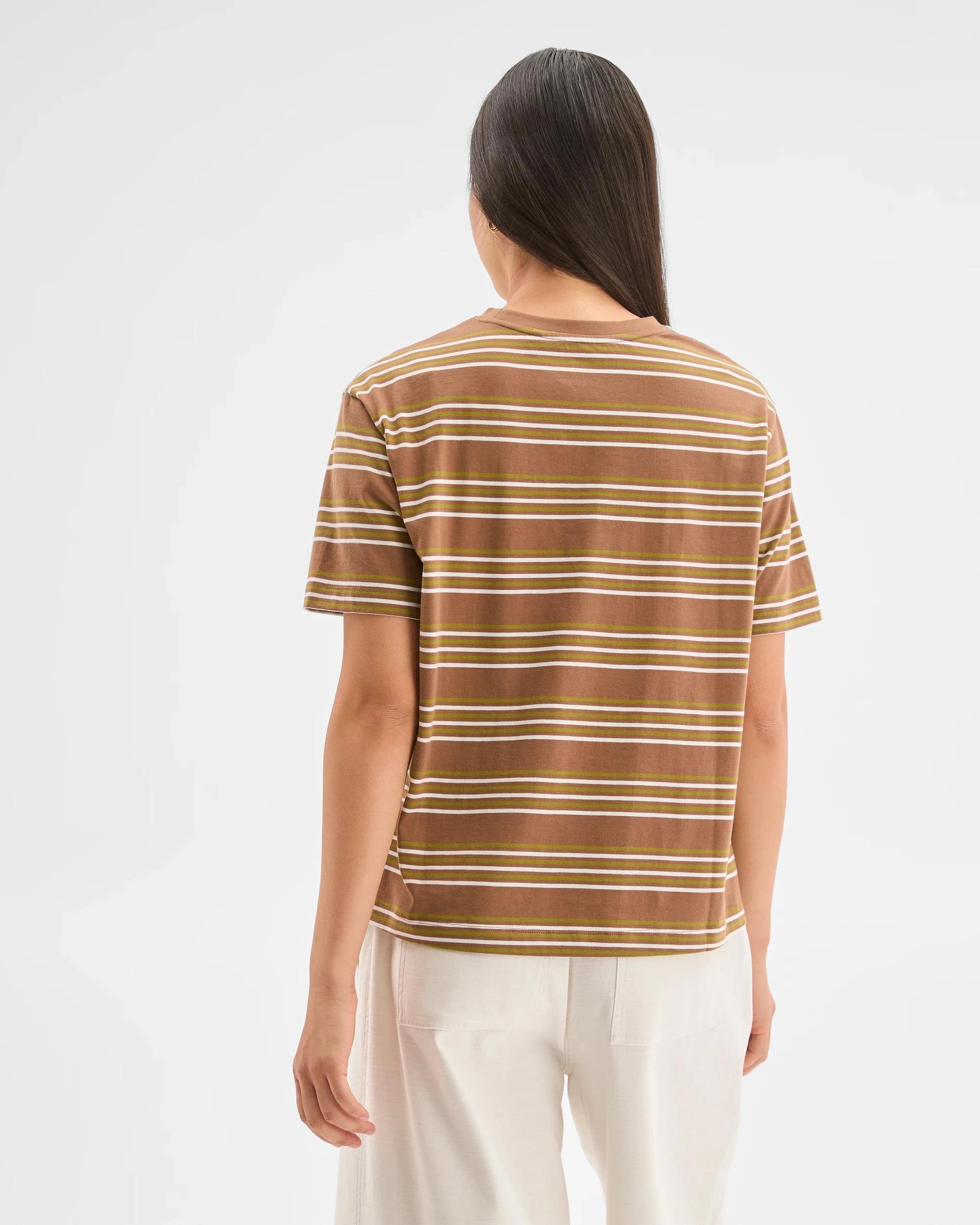 5 Target Australian Cotton Step Hem Boxy Crop T-Shirt PARTRIDGE STRIPE, 5 of 5