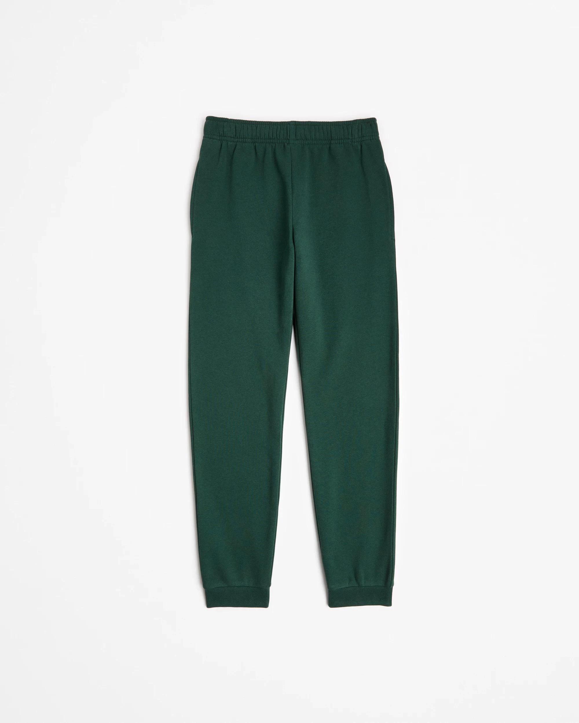 1 Target Kids Australian Cotton Blend 2 Pack School Cuffed Trackpants BOTTLE GREEN, 1 of 6