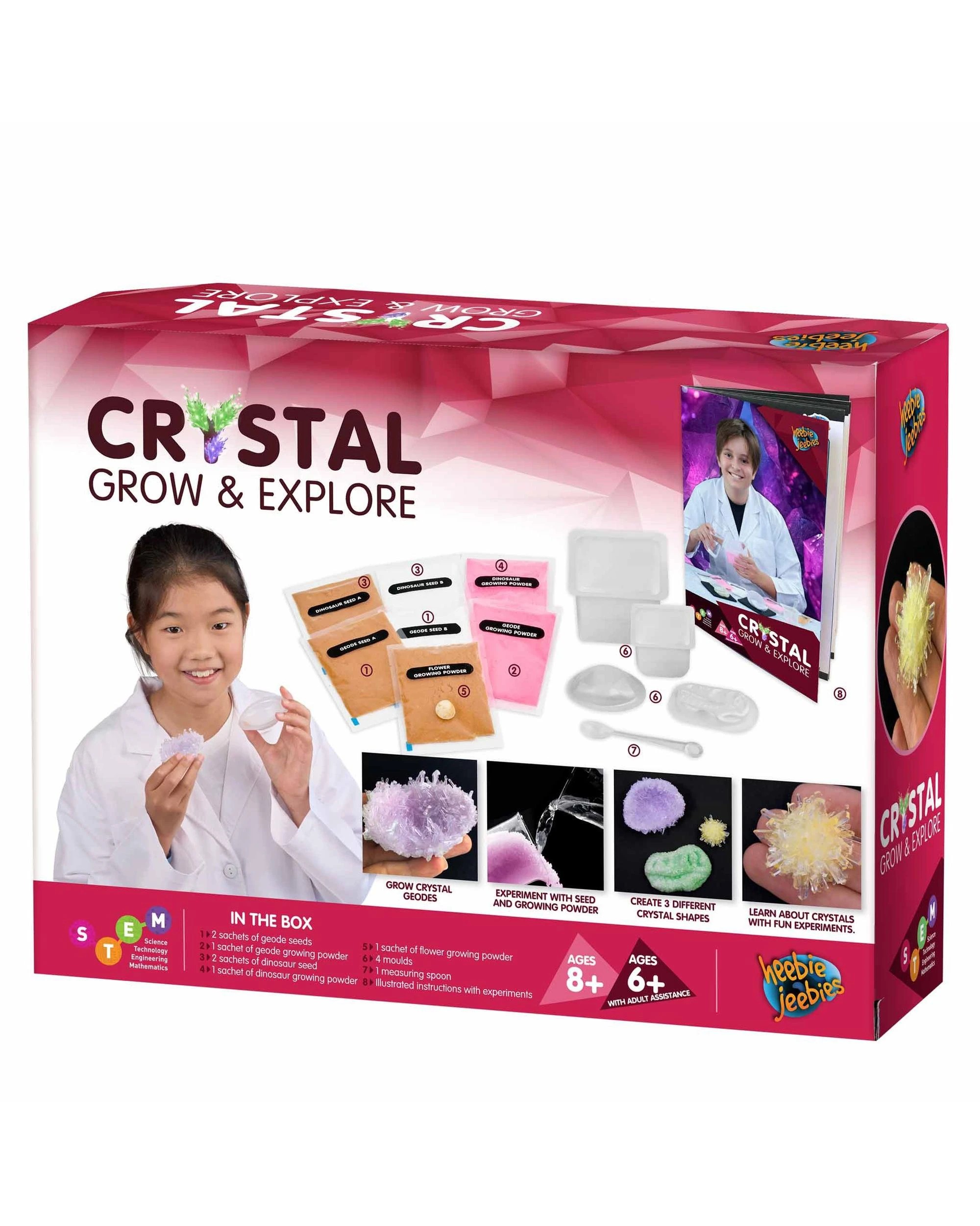 8 Heebie Jeebies Crystal Grow and Explore Science Kit, 8 of 8