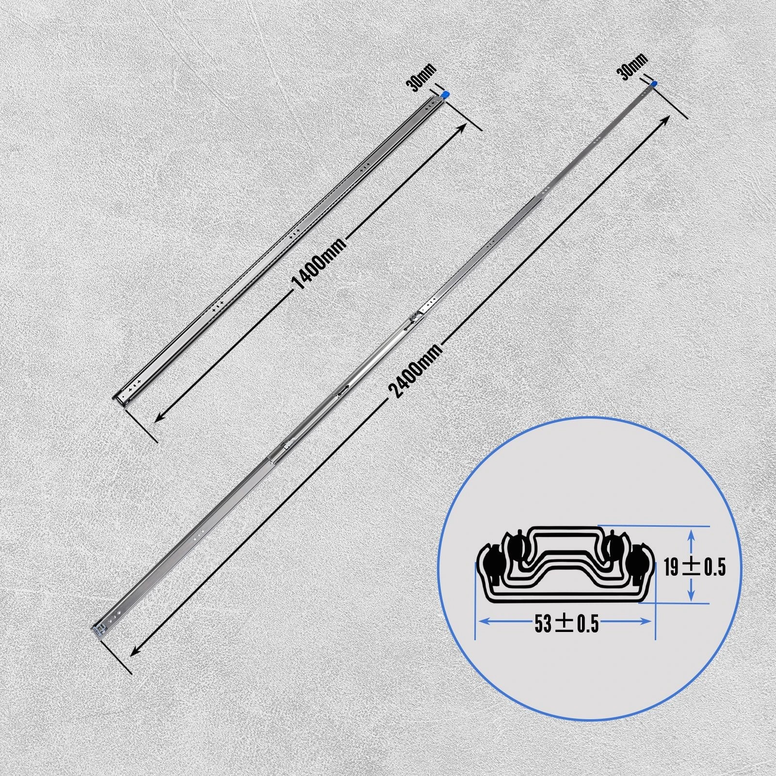 8 Ausway Heavy Duty Locking Drawer Runners 120kg Ball Bearing Slides Full Extension, 8 of 10