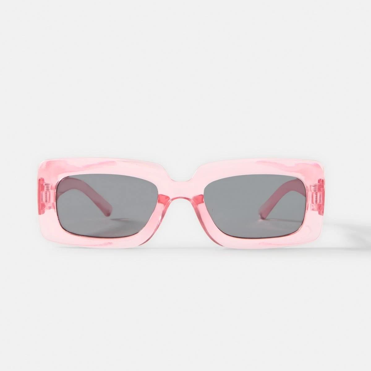 1 Kids Rectangle Sunglasses - Pink Pink, 1 of 4