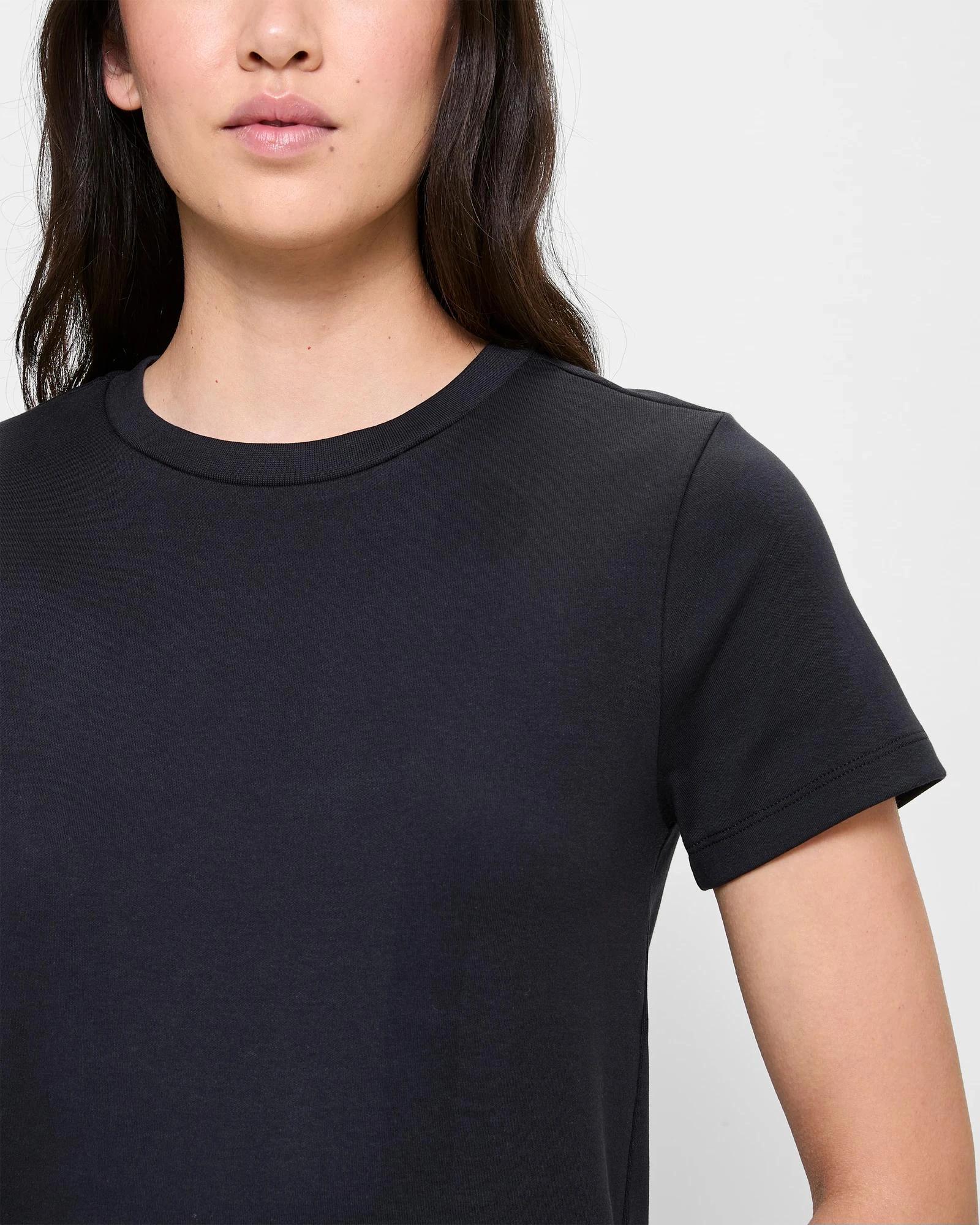 5 Target Australian Cotton Interlock Neat T-Shirt BLACK, 5 of 5