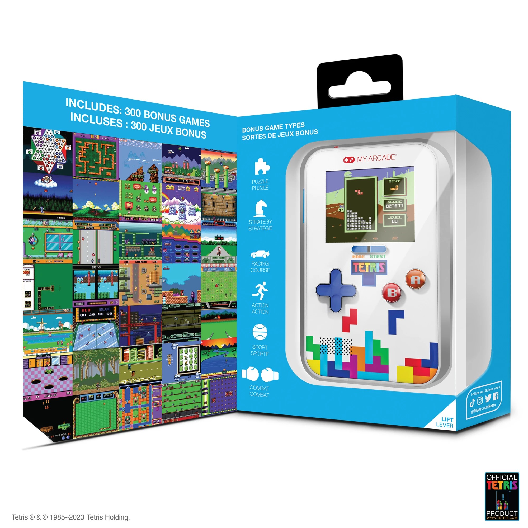 4 My Arcade Tetris Go Gamer - Portable Gaming System - White, 4 of 10