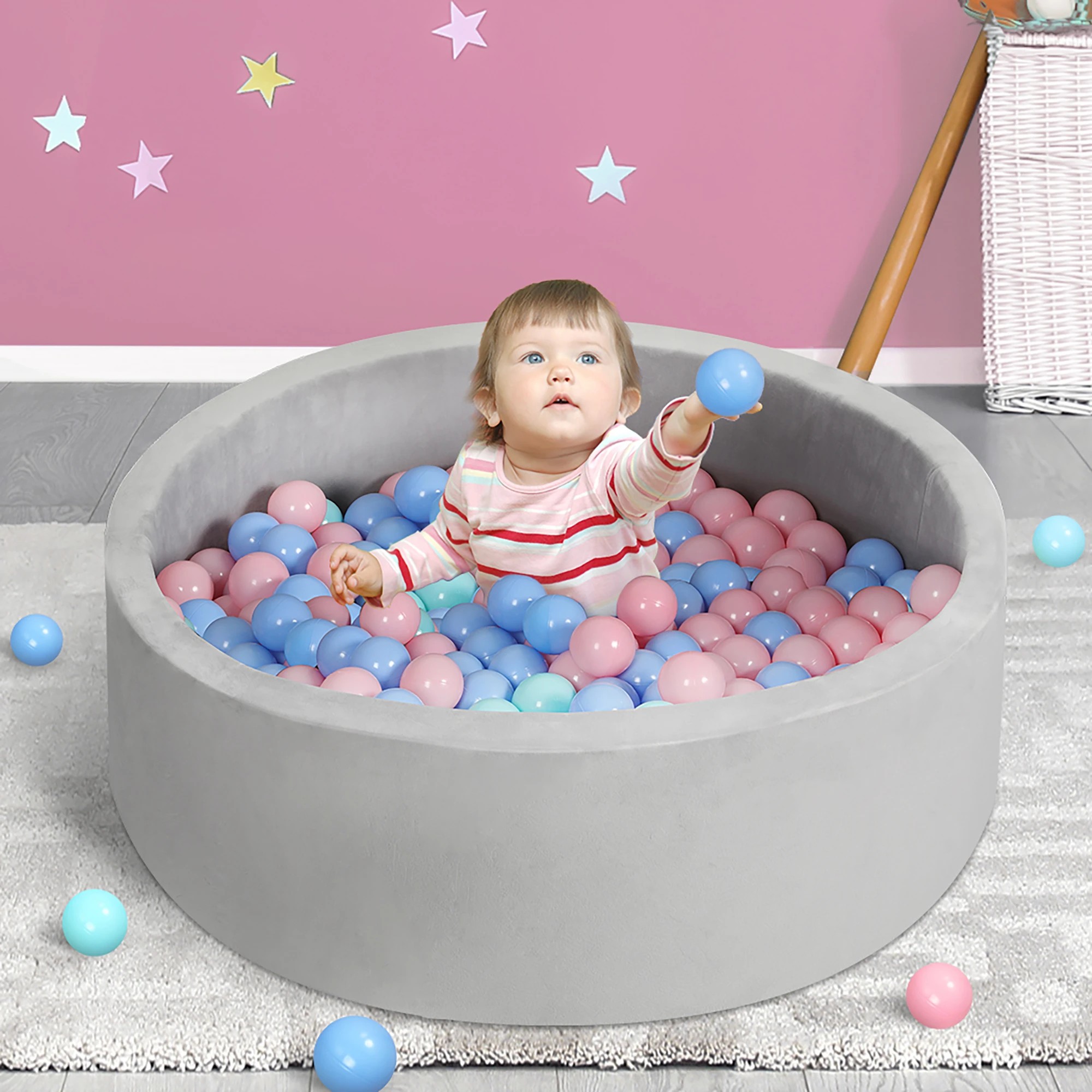 7 Bopeep Ball Pit with 300 Balls - Grey, 7 of 7