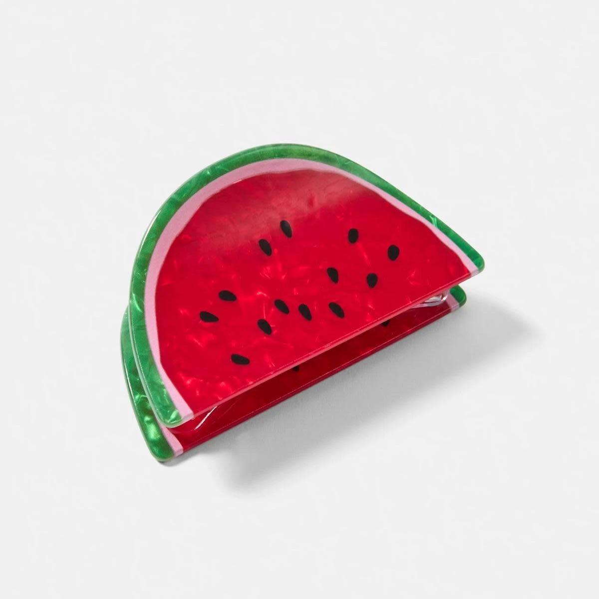 2 Red Watermelon Claw Hair Clip RED, 2 of 4