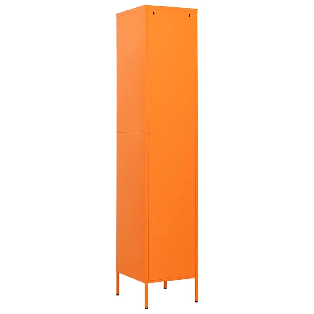 5 Vidaxl Locker Cabinet, Orange, 5 of 10