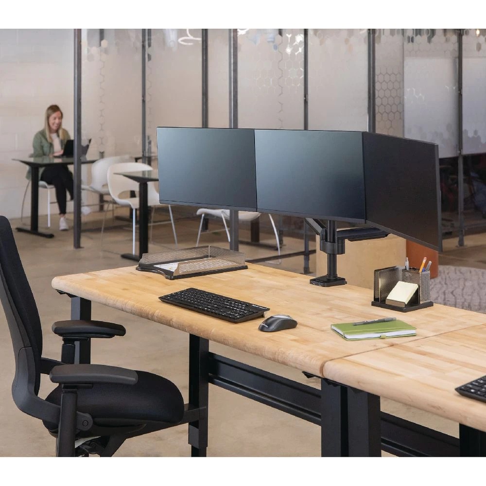 9 Fellowes Platinum Series Triple Monitor Arm 17"-27", 9 of 10