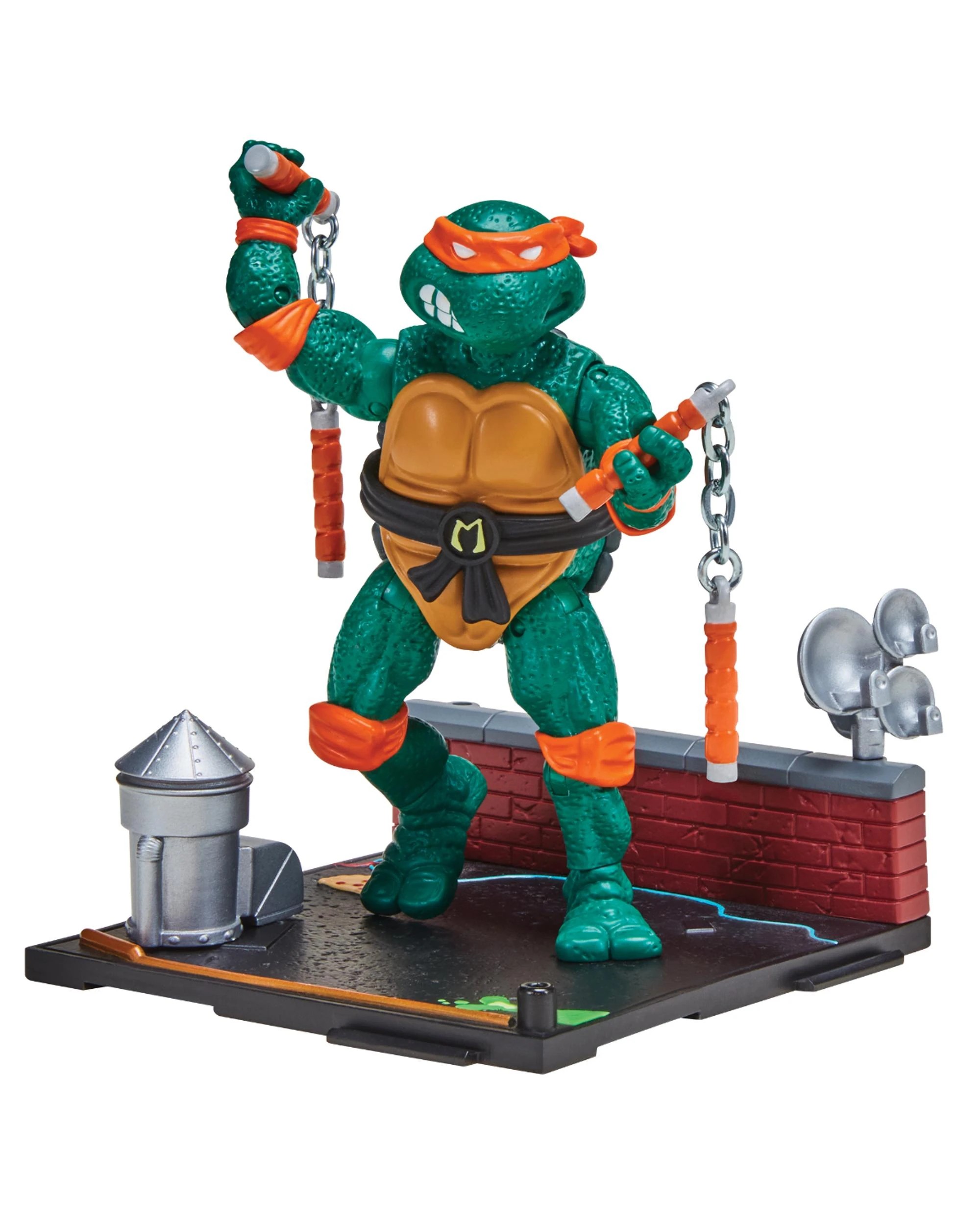 2 Teenage Mutant Ninja Turtles 1988 Remastered Michelangelo Action Figure, 2 of 7