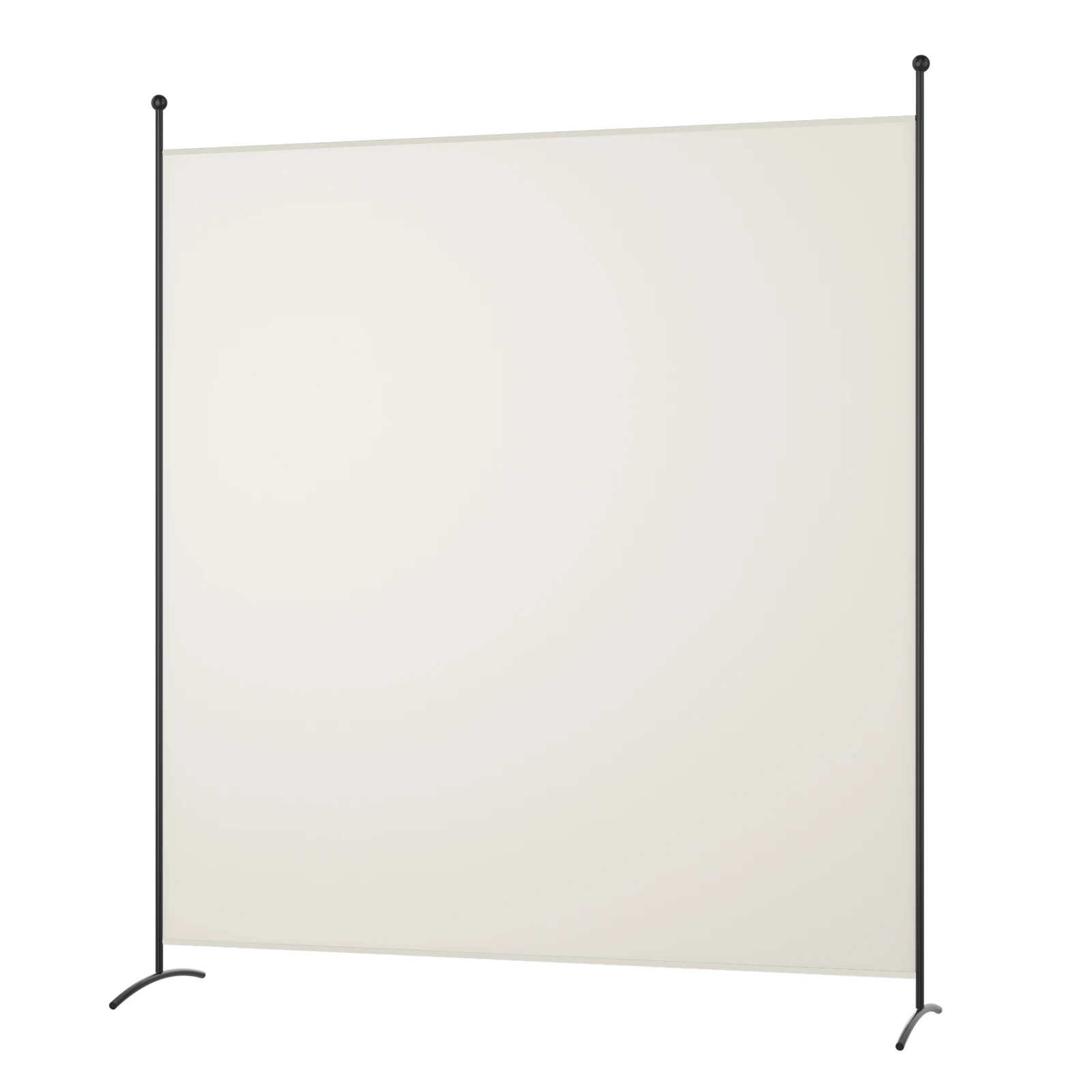 1 Costway 1 Panel Room Divider Partition Stand Privacy Screen Wall Home Office - White, 1 of 3