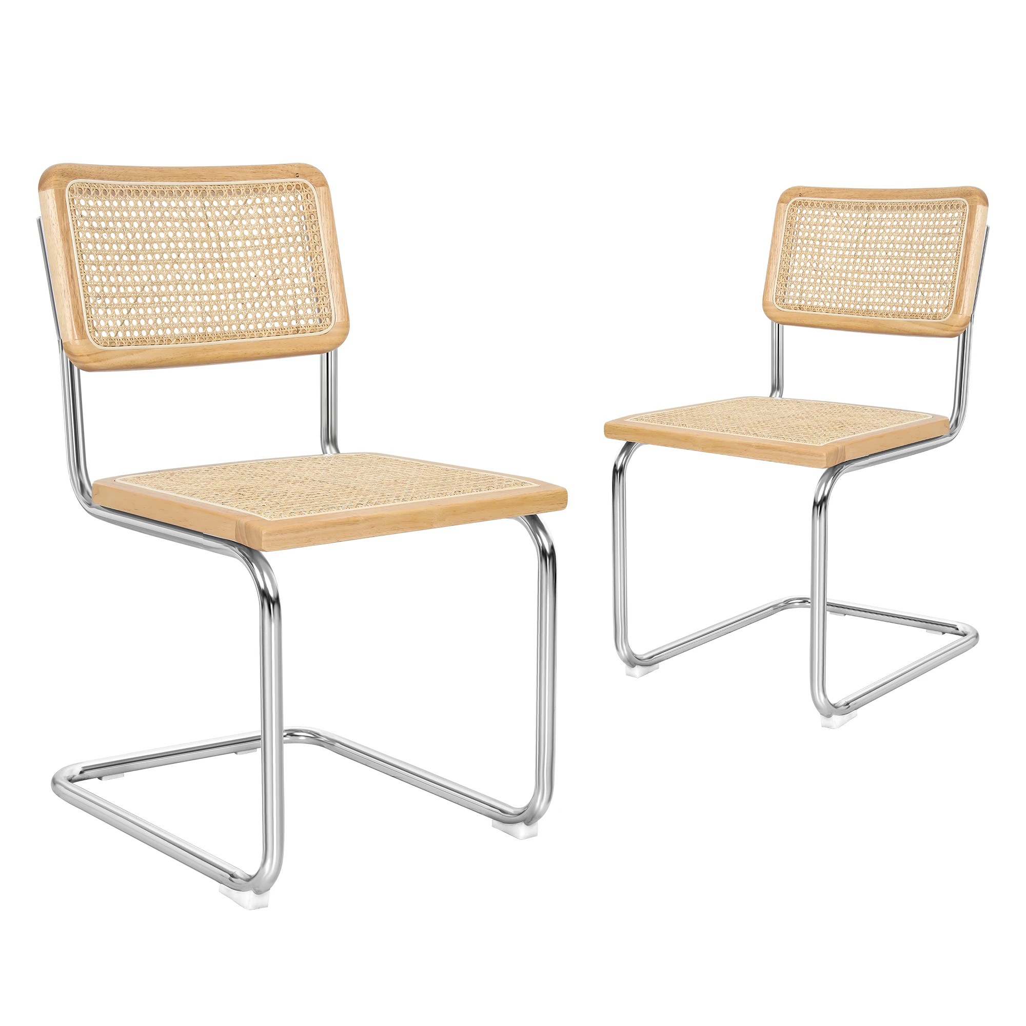 1 Levede Set Of 2 Rattan Dining Chairs Natural, 1 of 6