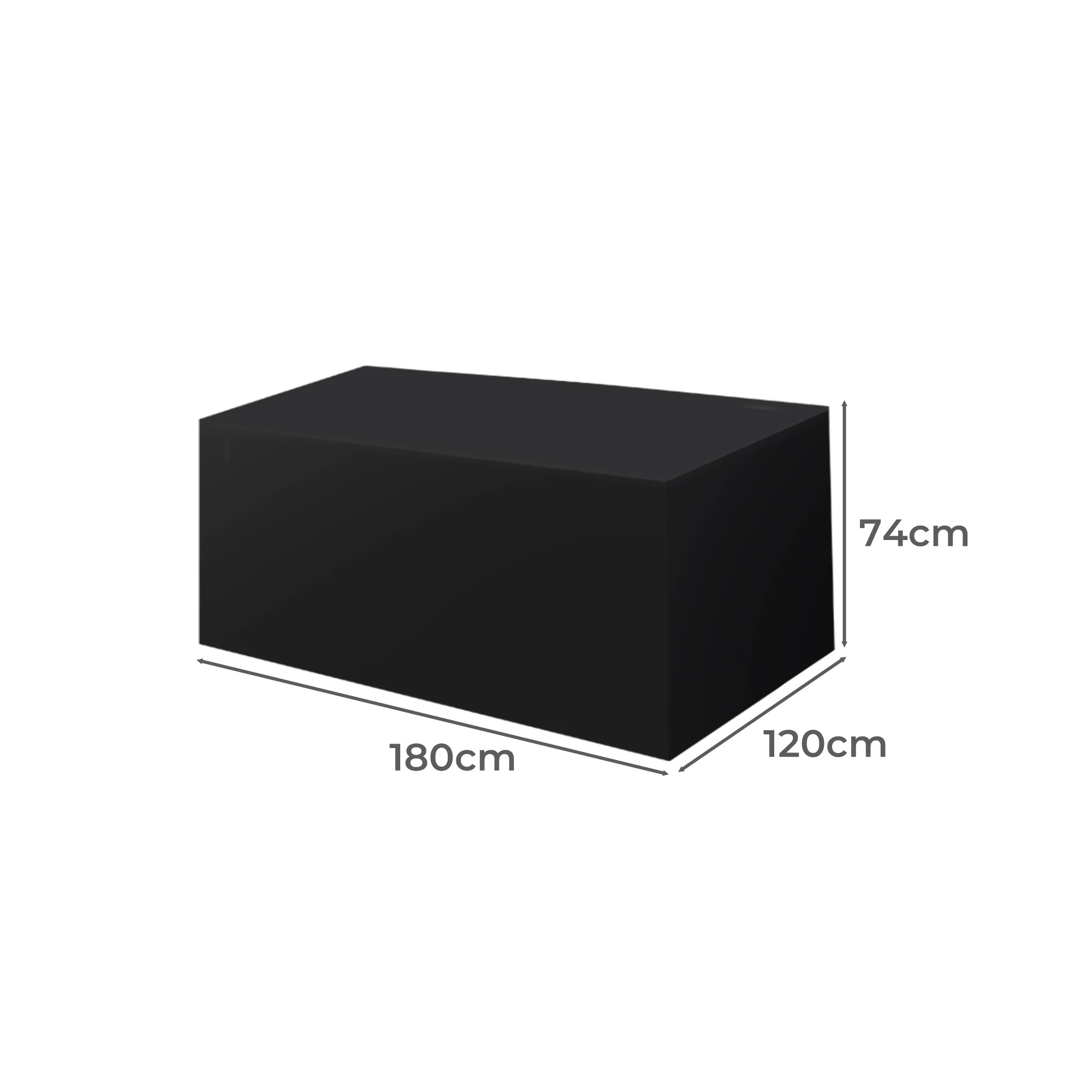 3 Marlow 180x120x74cm Outdoor Funiture Cover - Black, 3 of 7