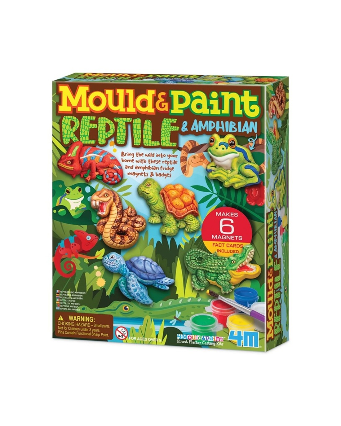 4M Mould & Paint Reptile Amphibian Kids Children Art Craft Activity Kit ...
