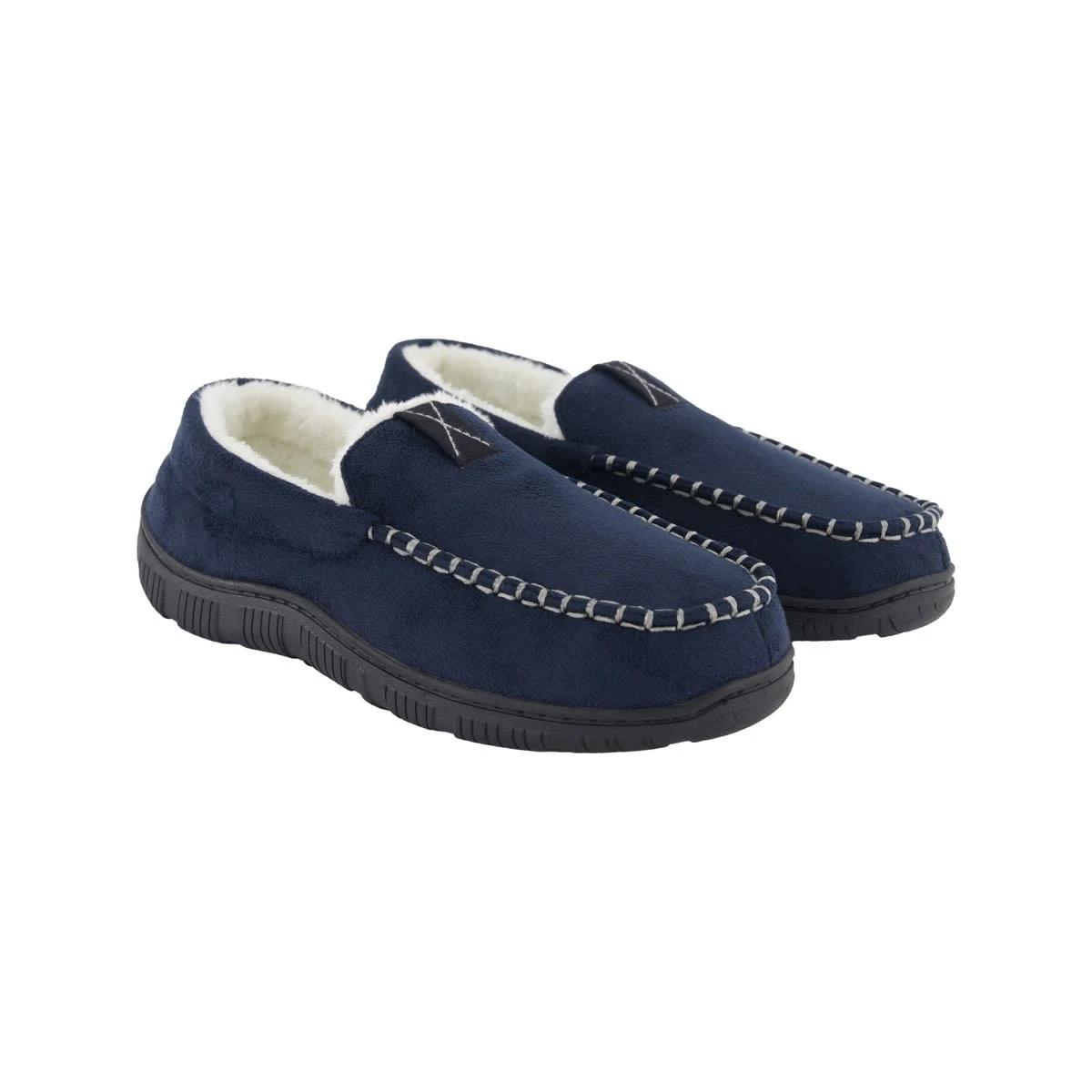 4 Hardsole Loafer Slippers Navy, 4 of 5