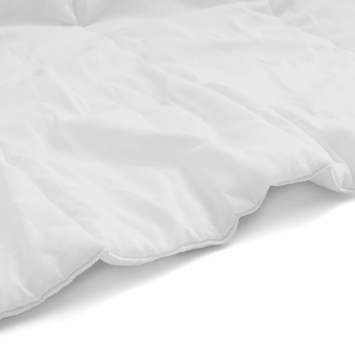 6 Medium Warmth All Seasons Quilt - Single Bed, White, 6 of 6