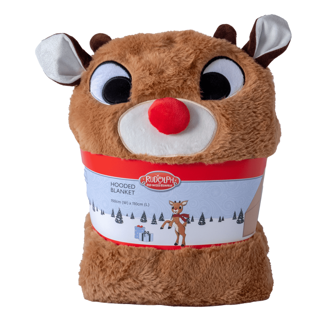 1 Target Rudolph Christmas Hooded Blanket Throw
 - Queen Bed
 - Brown, 1 of 6